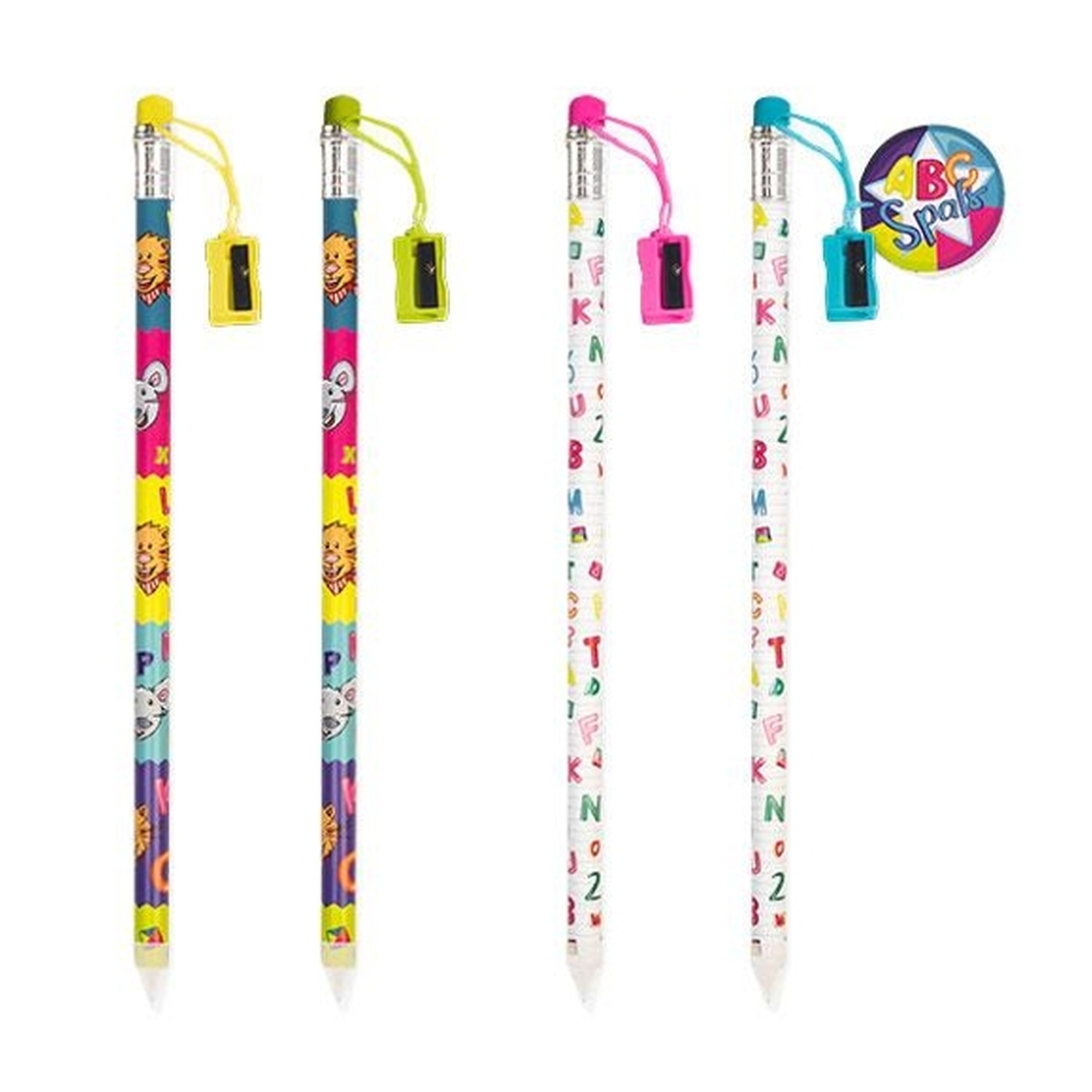 ABC Spaß - Jumbo Bleistift mit Spitzer und Radierer ABC Spaß - Jumbo Bleistift mit Spitzer und Radierer