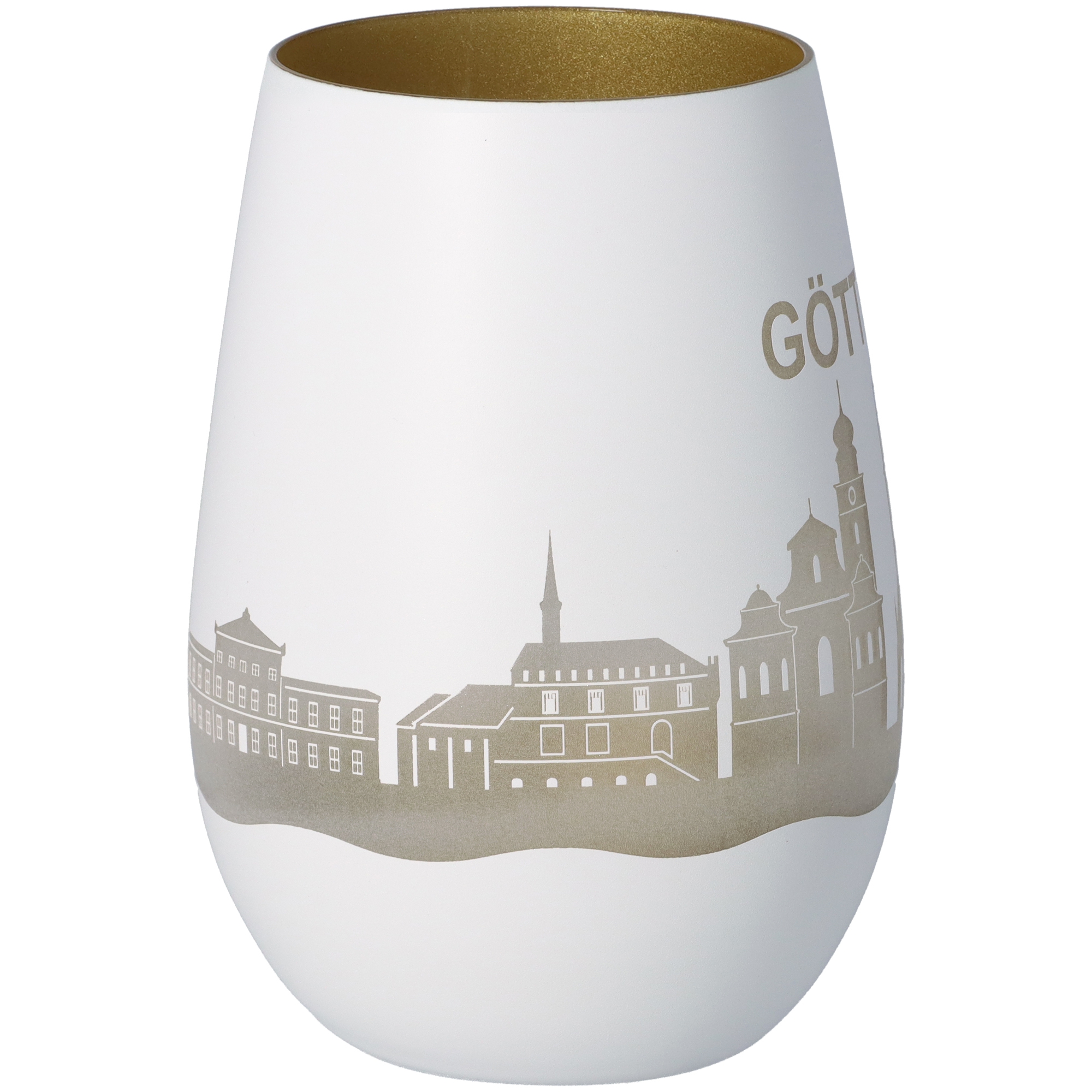 Windlicht Skyline Göttingen Weiß/Gold Windlicht Skyline Göttingen Weiß/Gold