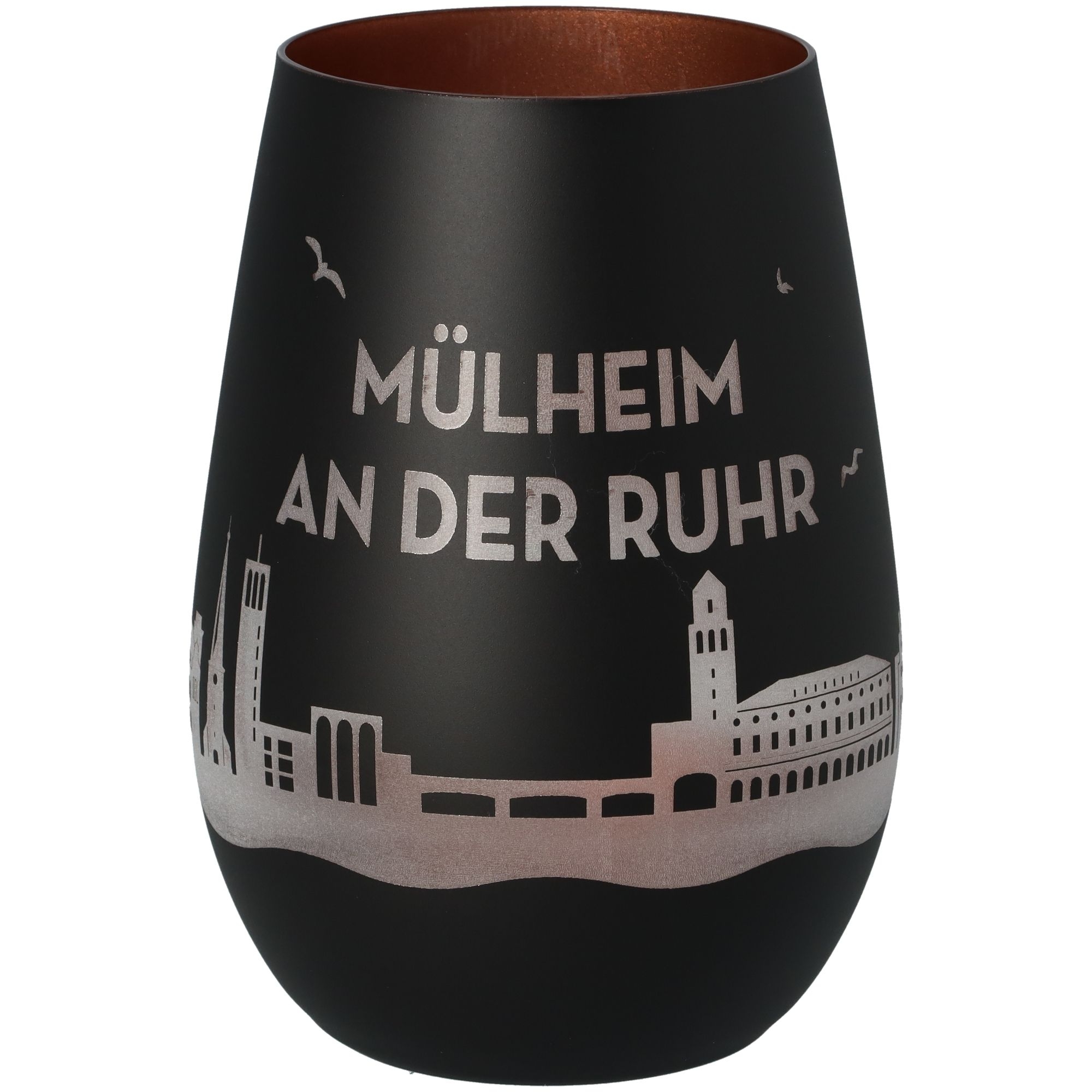 2328f5590b5d6b10d0c4b015de9cf1a74f37fd2f Windlicht Skyline Mülheim an der Ruhr Schwarz/Bronze
