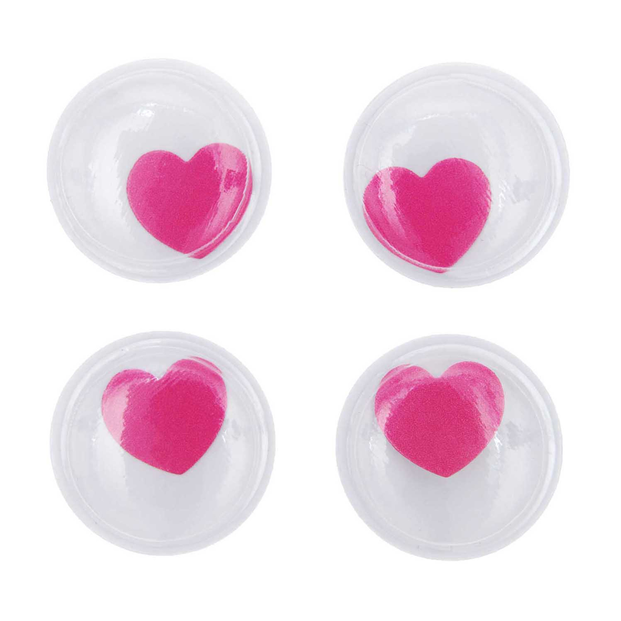 4 Wackelaugen Herzen Symbol