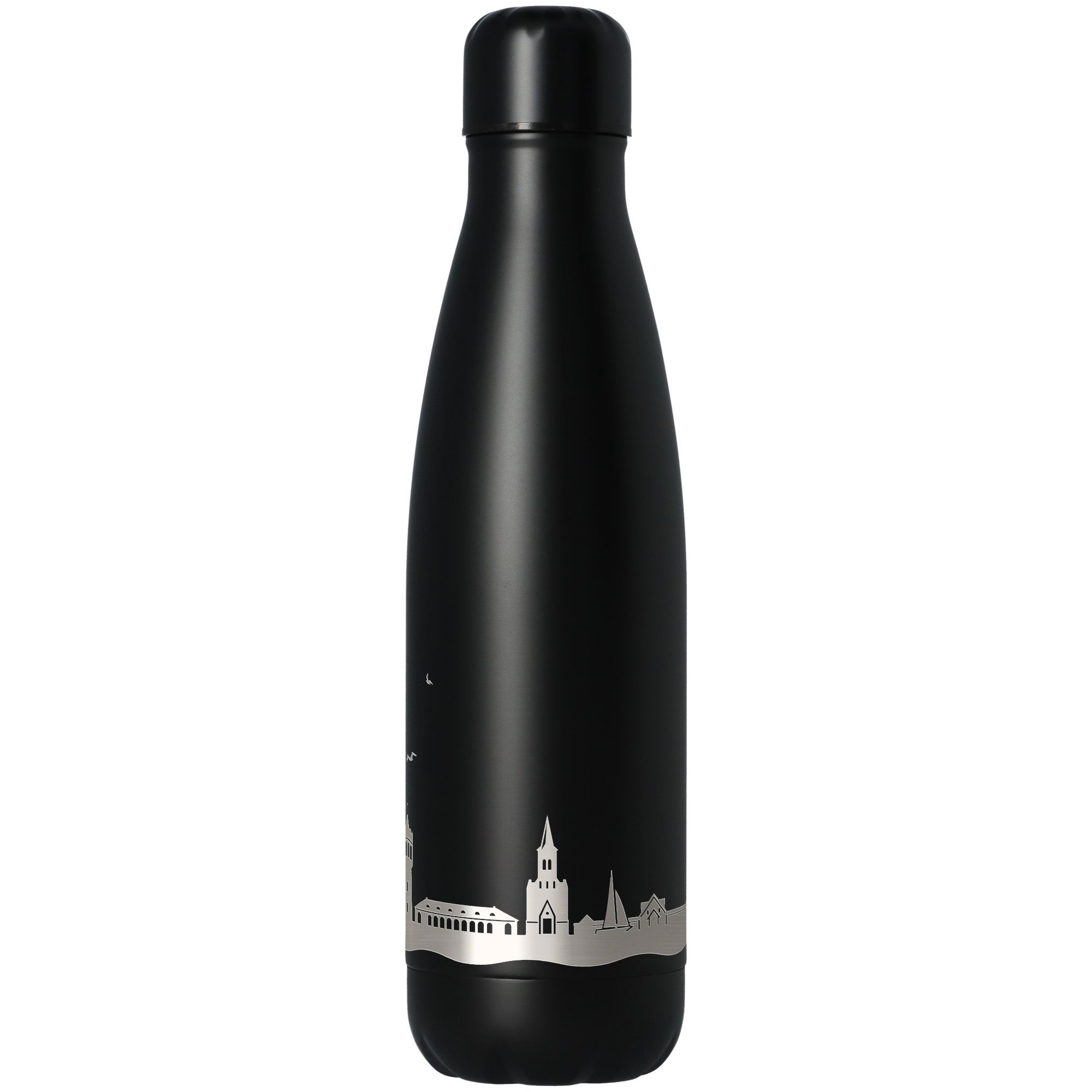 Trinkflasche Skyline Eutin Schwarz 500ml Flasche, Wasserflasche, Shaker