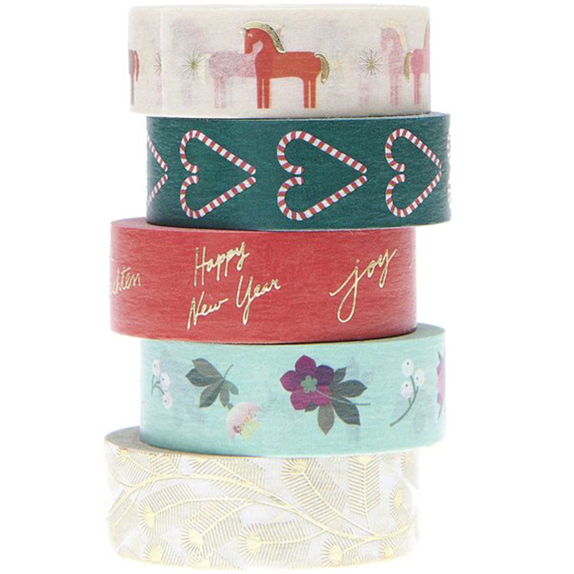 5er Tape Set Christmas Rocks "Figuren Band