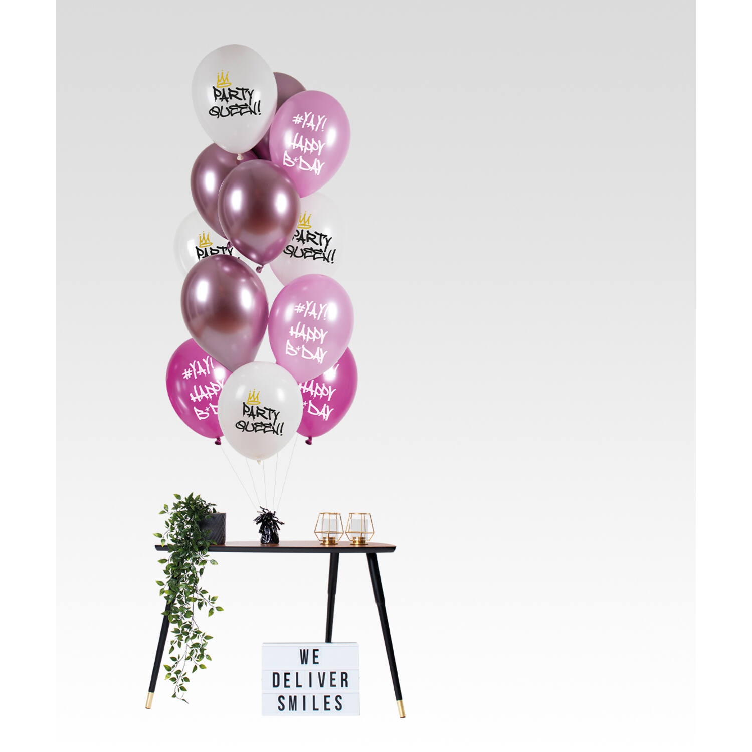 12 Latexballons im Set "Party Queen" Ø 33cm Ballon, Leute, Person, Pflanze