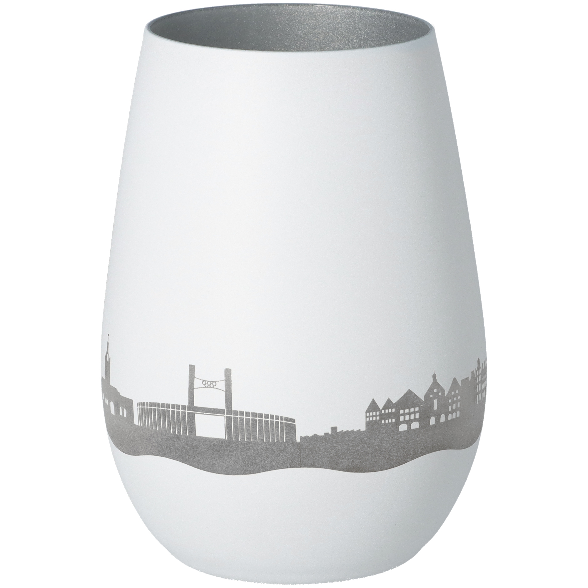 Windlicht Skyline Berlin Weiß/Silber Windlicht Skyline Berlin Weiß/Silber