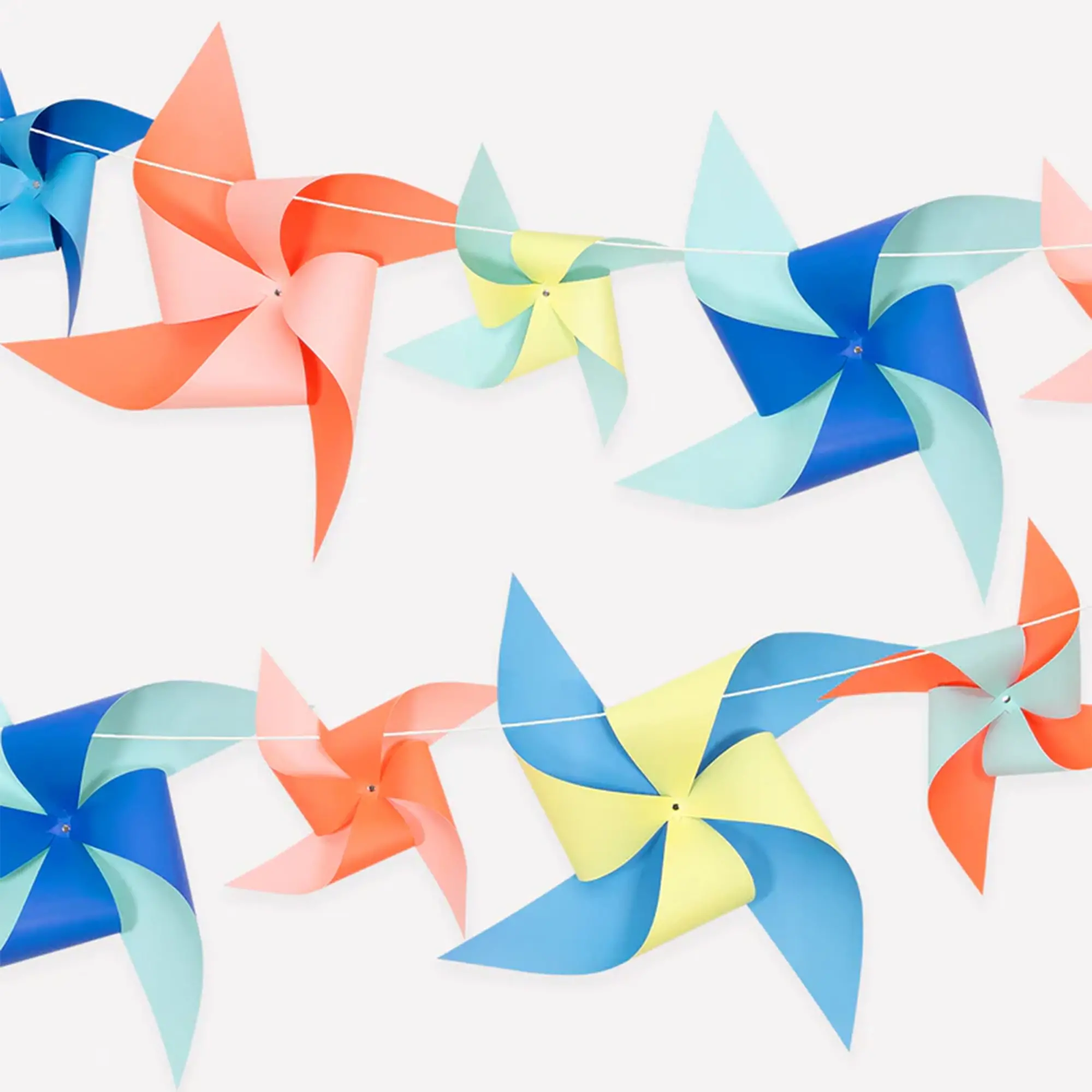 Pinwheel, Girlande, Papier-Windmühle, Bunte Pinienwindmühle, Dekorationskette