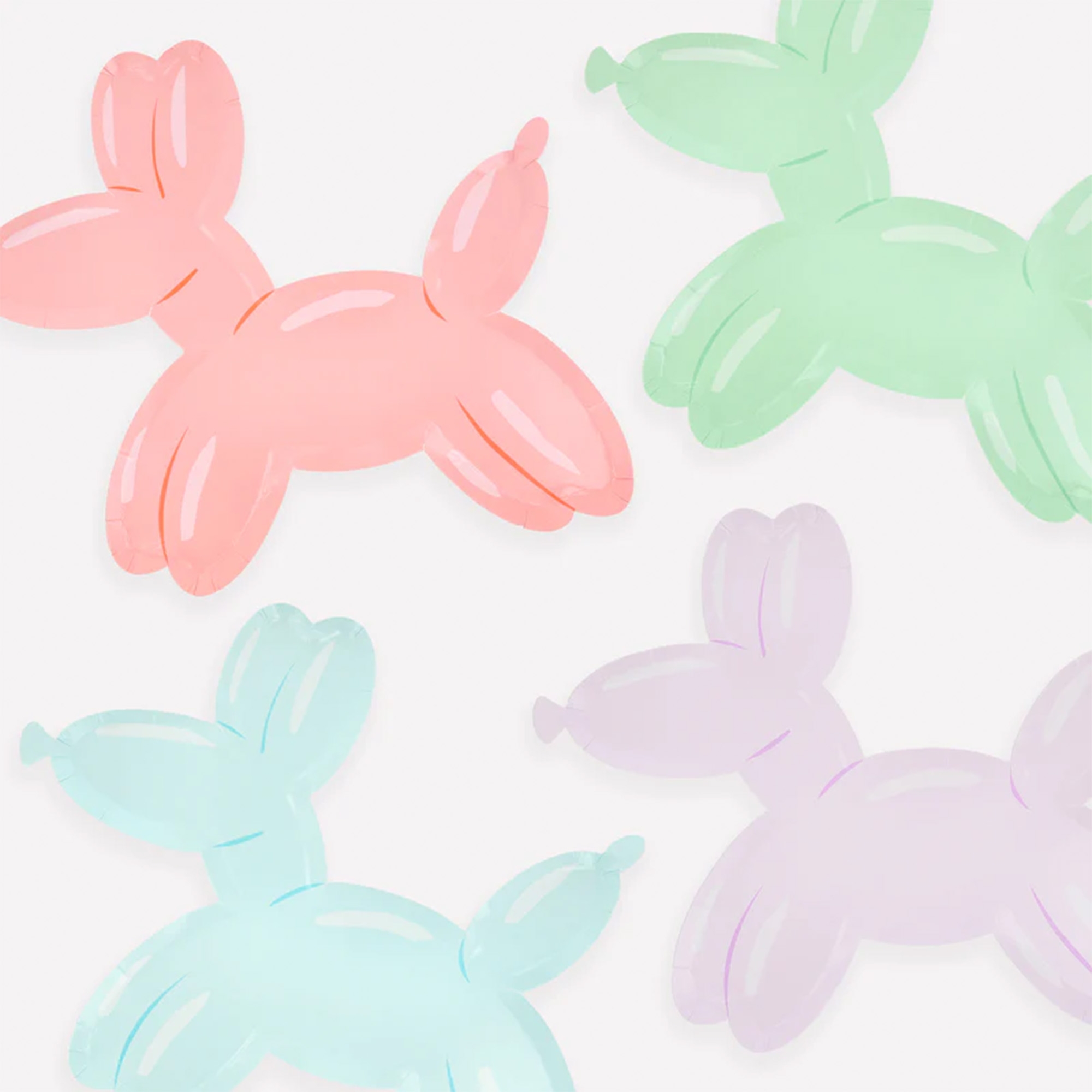 Hase, Hasenform, Pastellfarben, Dekoration Ballons, Kunstdruck