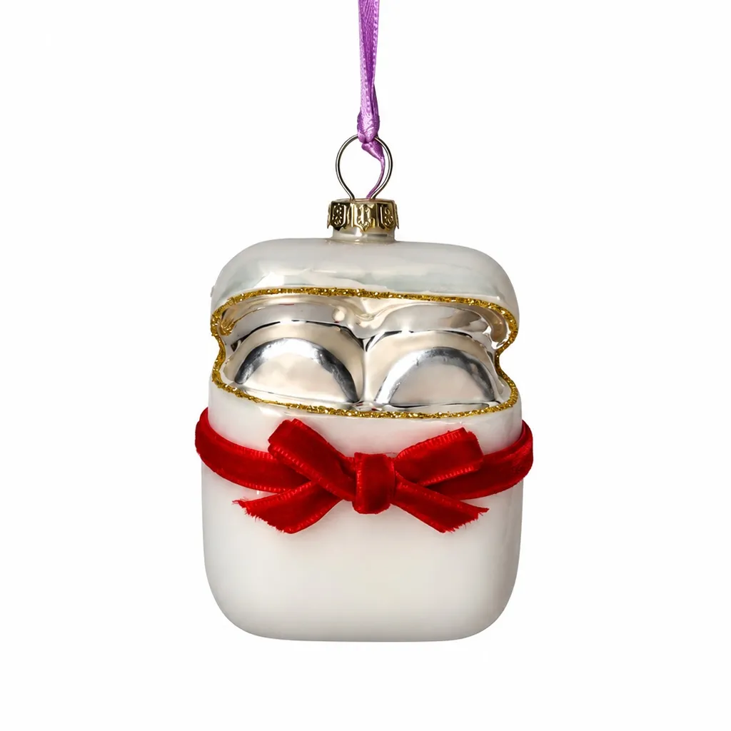 Weihnachtskugel "Weiße Earpods"
