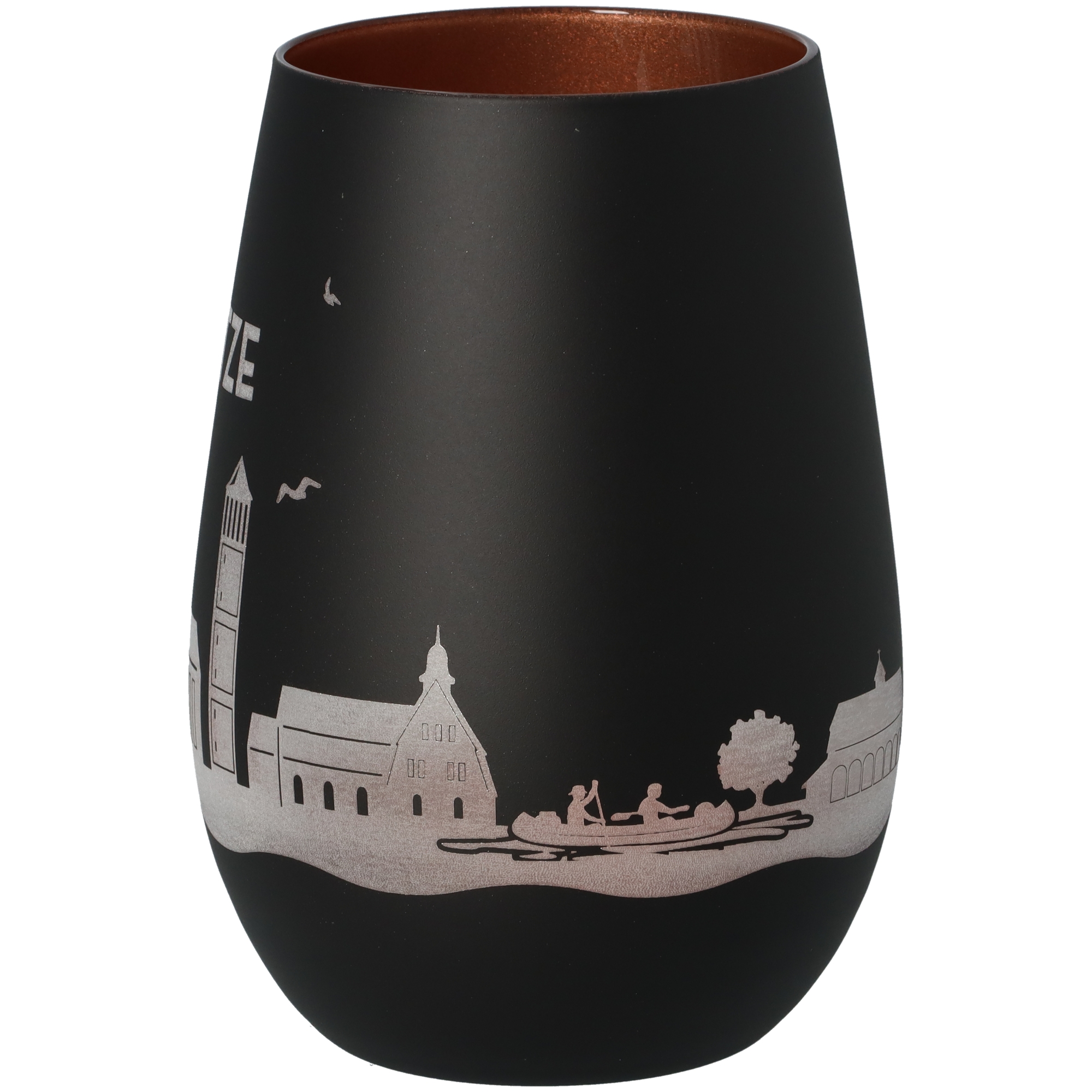 Windlicht Skyline Wietze Schwarz/Bronze