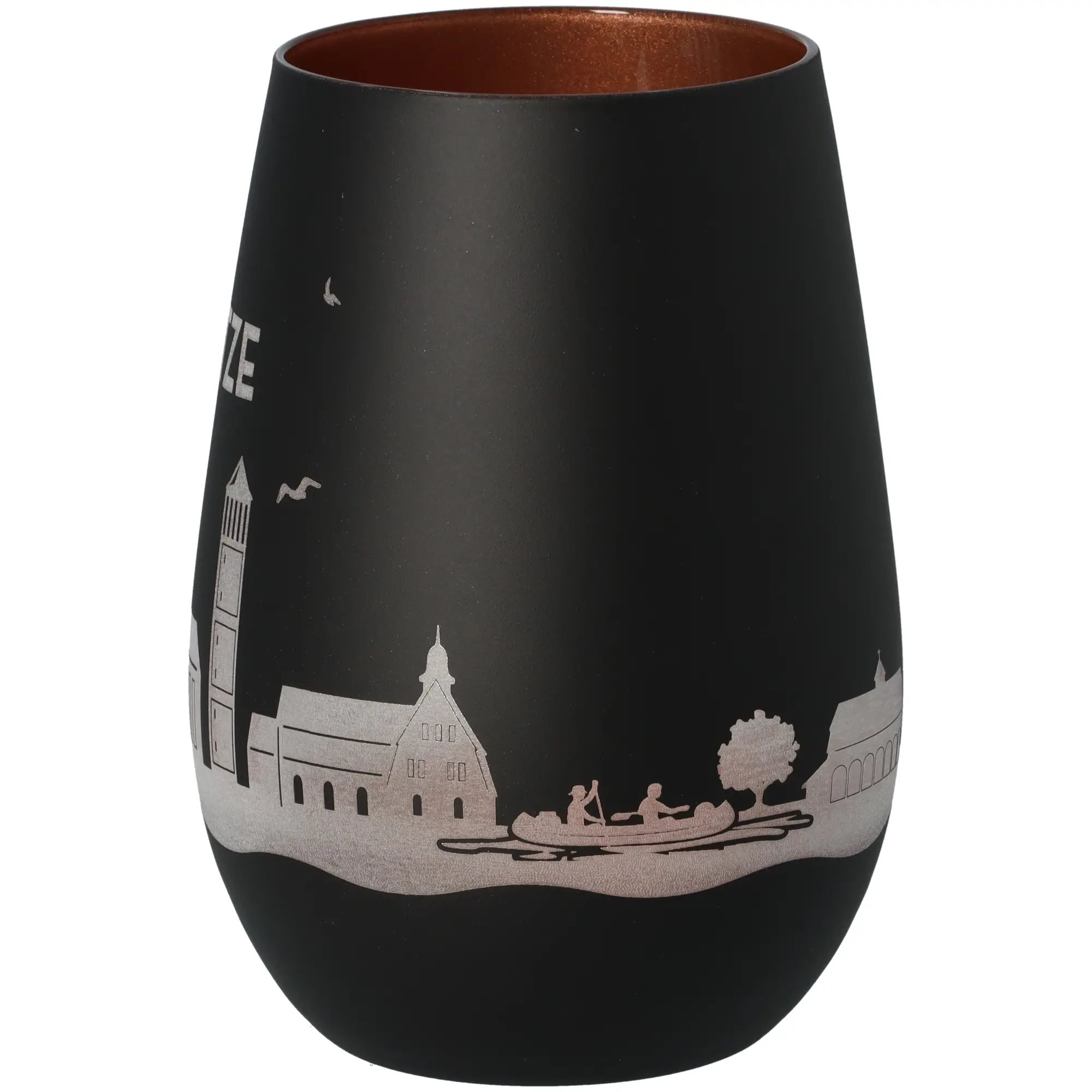 Windlicht Skyline Wietze Schwarz/Bronze