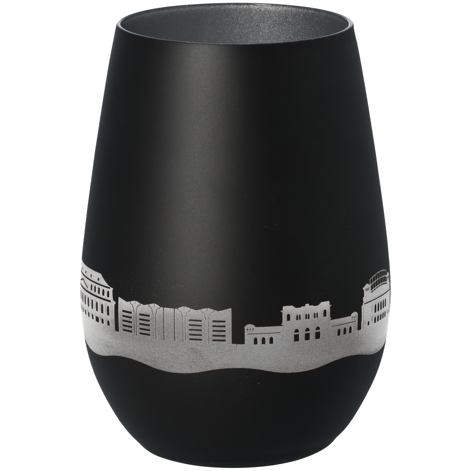 Windlicht Skyline Mainz Schwarz/Silber Windlicht Skyline Mainz Schwarz/Silber