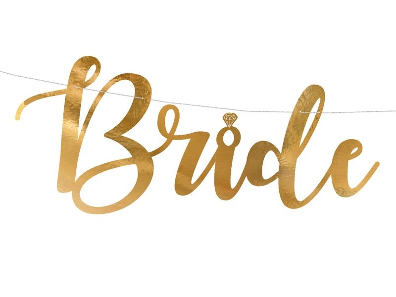 Girlande "Bride to Be", Gold Girlande "Bride to Be", Gold