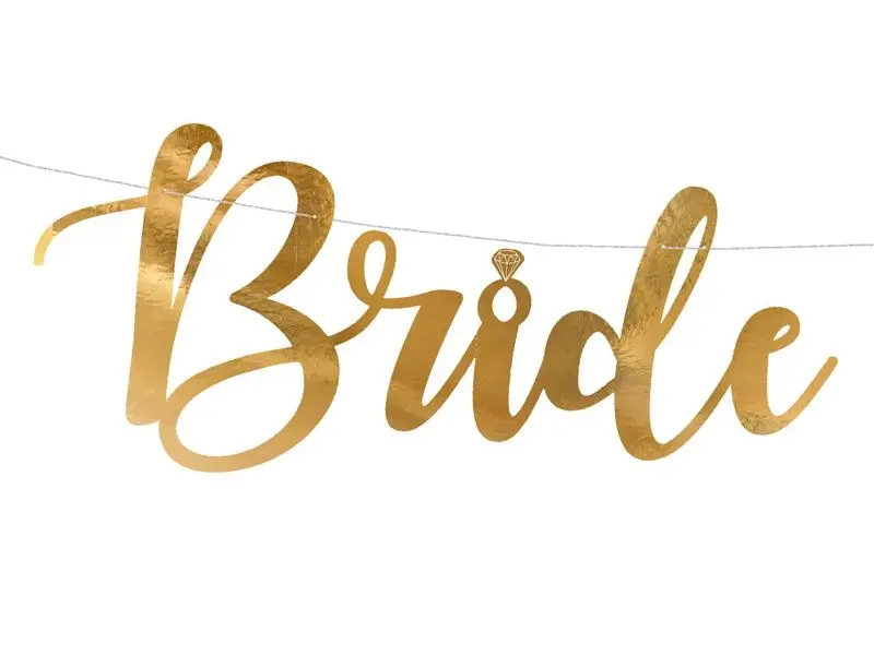 Girlande "Bride to Be", Gold