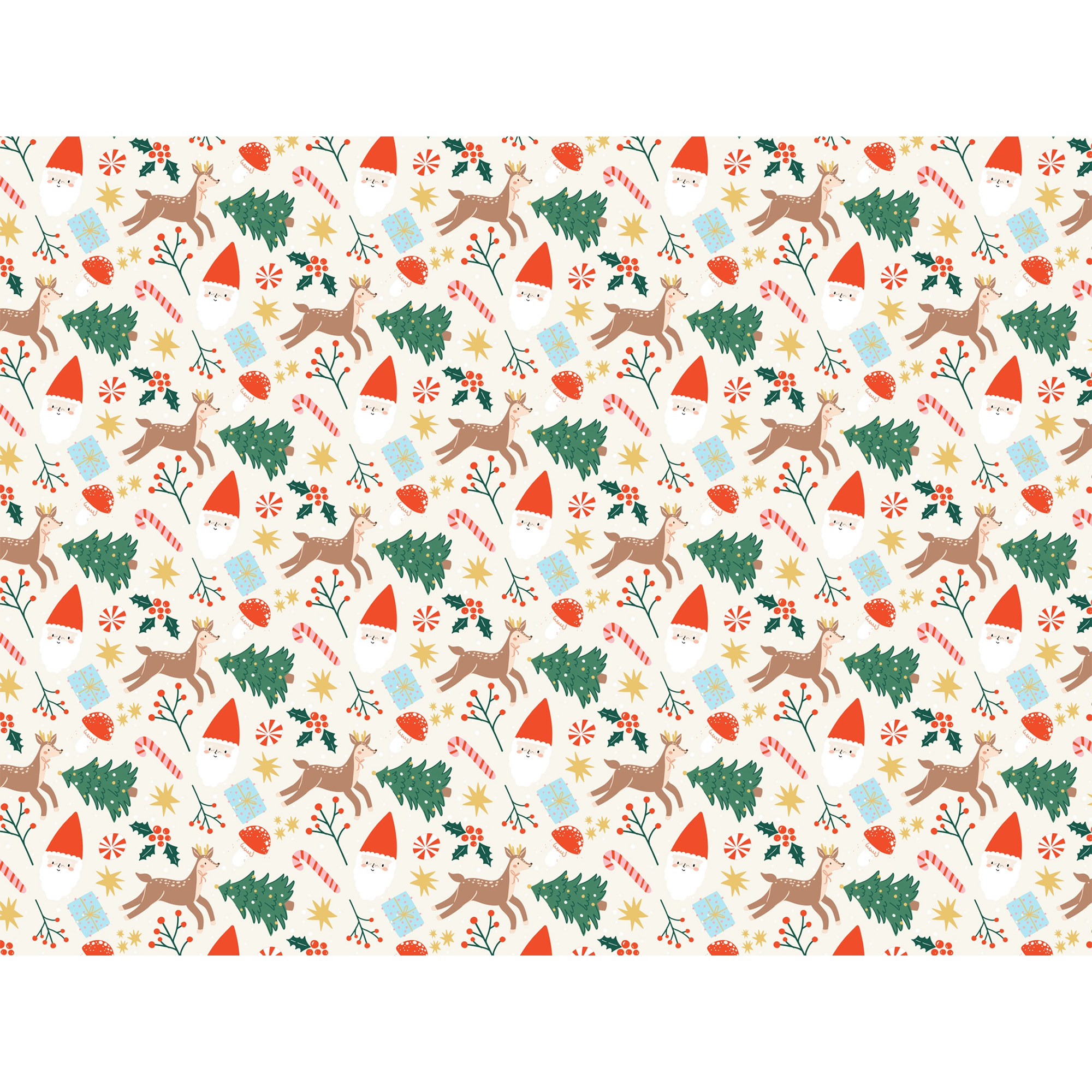 Weihnachtsgeschenkpapier "Frohe Weihnachten" Muster