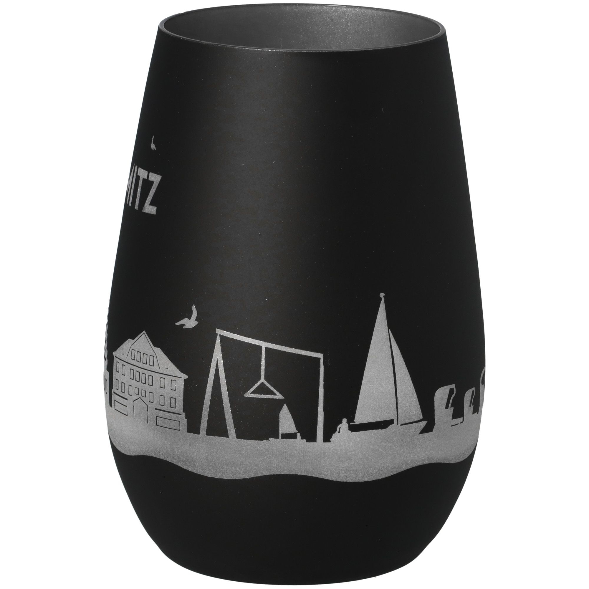 Windlicht Skyline Grömitz Schwarz/Silber Windlicht Skyline Grömitz Schwarz/Silber