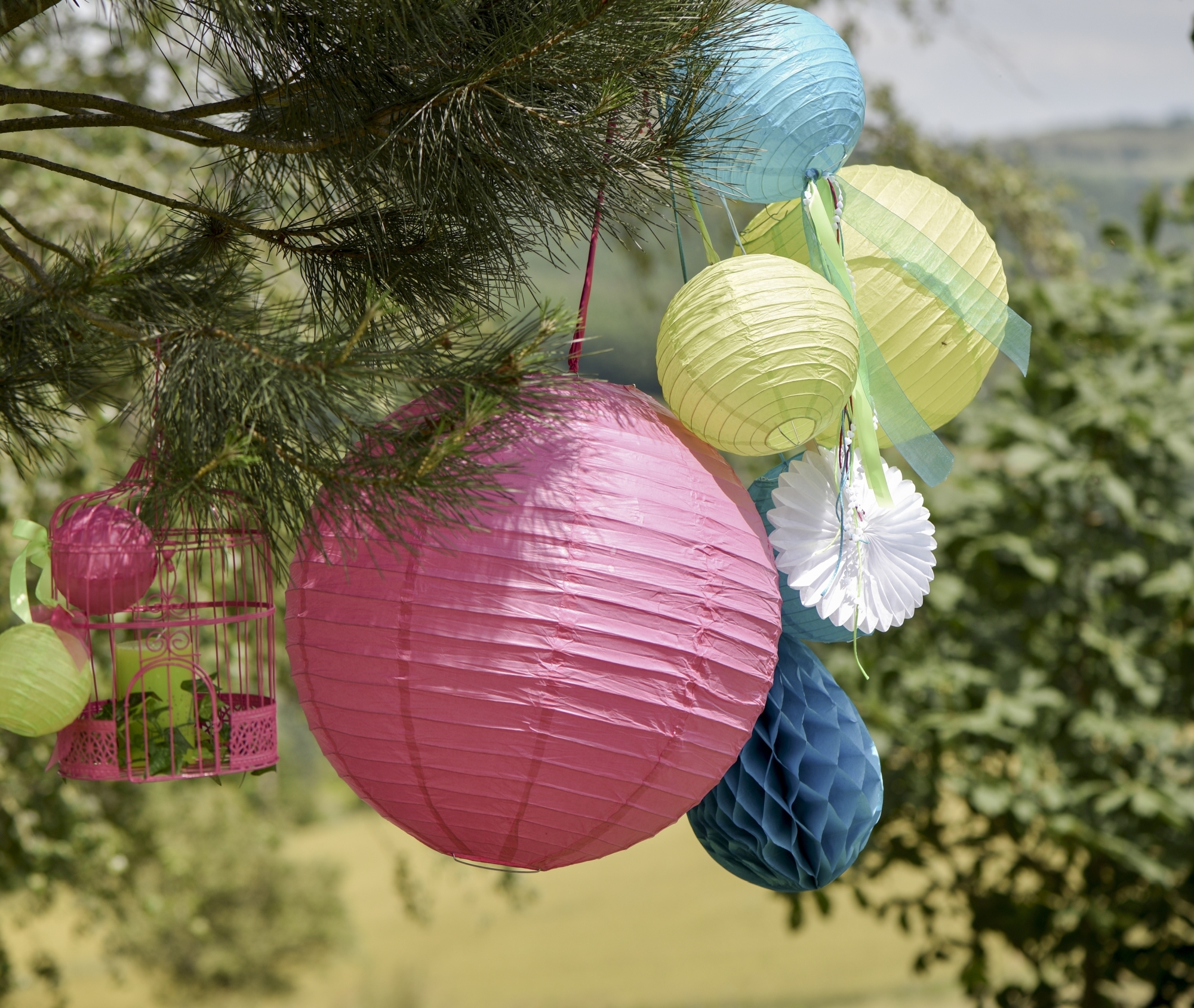 Pink- 2 Laternen Größe L Pink- 2 Laternen Größe L