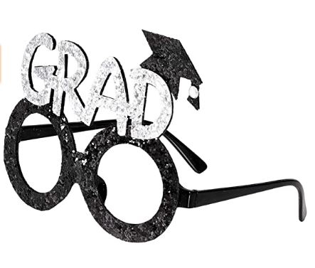 Brille mit Akademikerhut Brille mit Akademikerhut