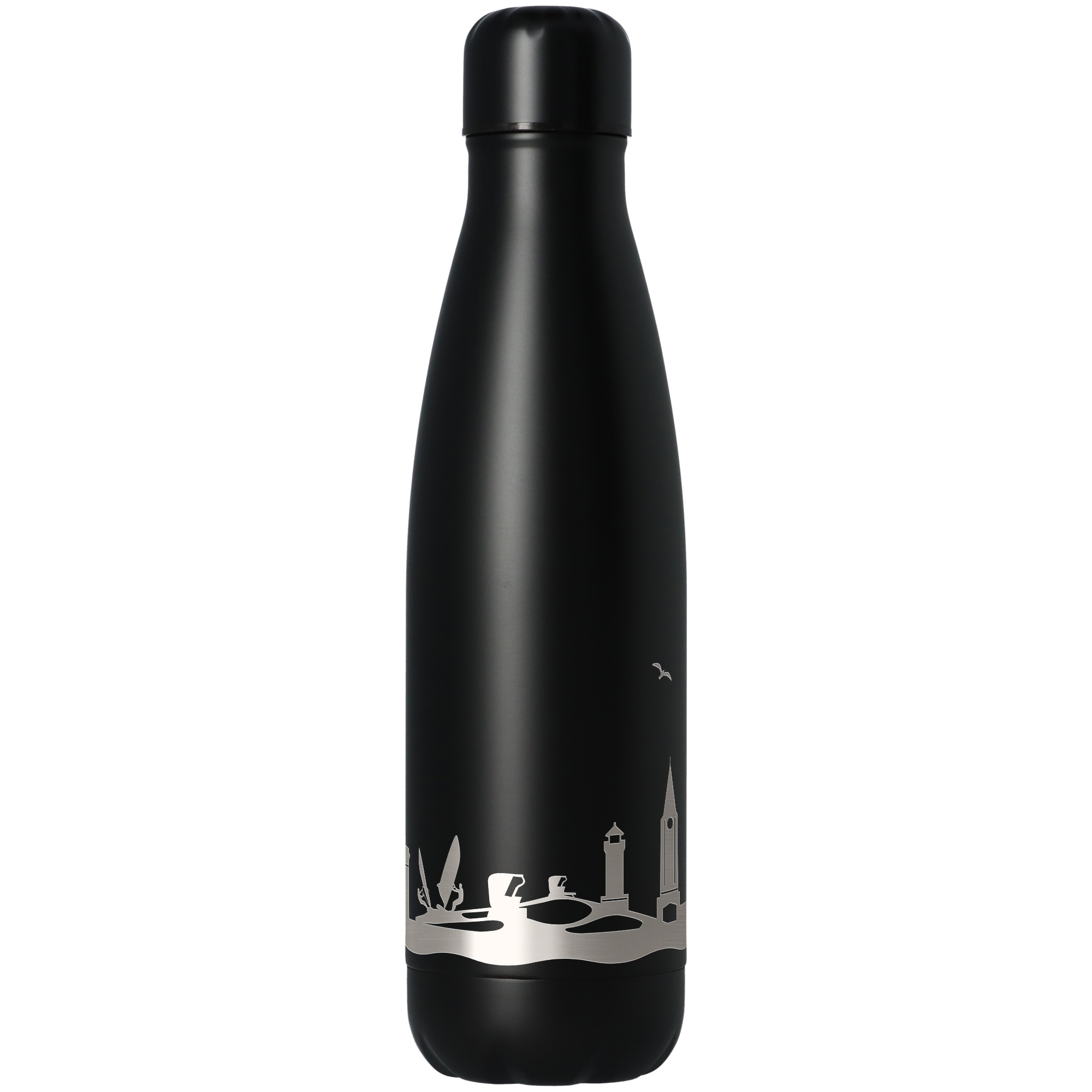 Trinkflasche Skyline Juist Schwarz 500ml