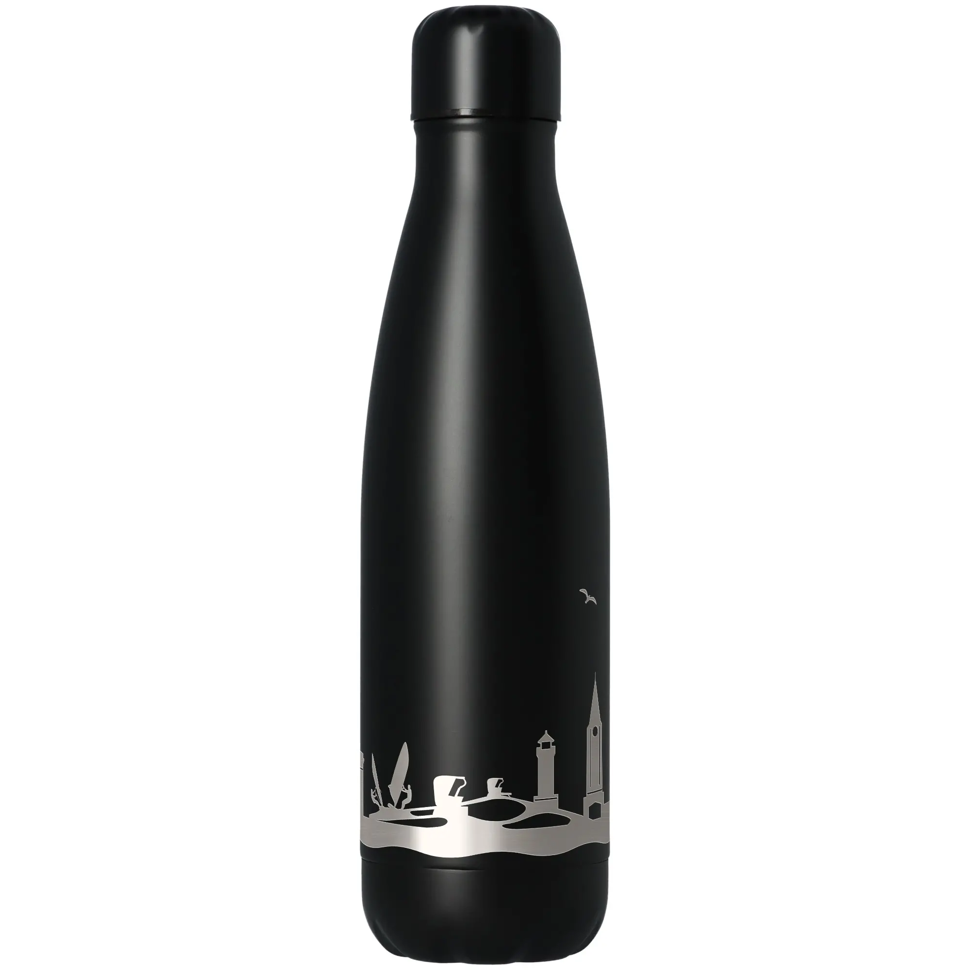 Trinkflasche Skyline Juist Schwarz 500ml