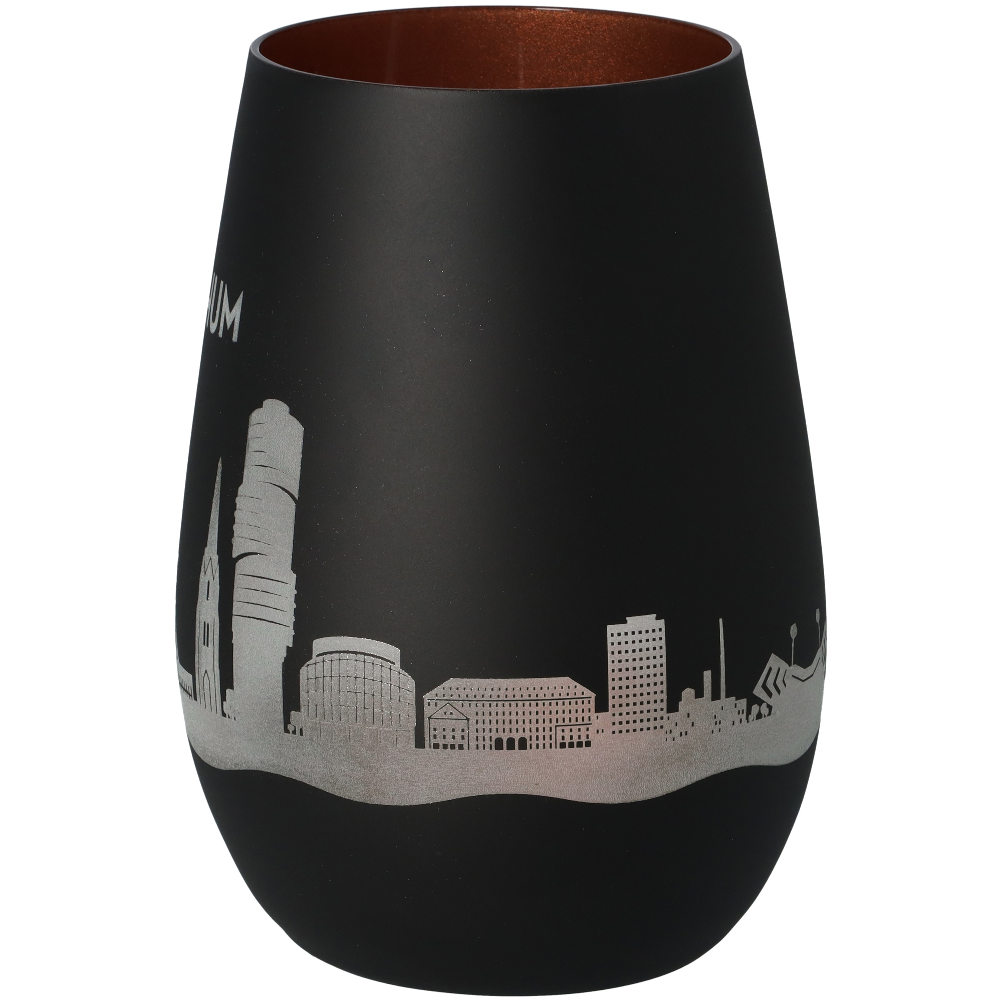 Windlicht Skyline Bochum Schwarz/Bronze Windlicht Skyline Bochum Schwarz/Bronze