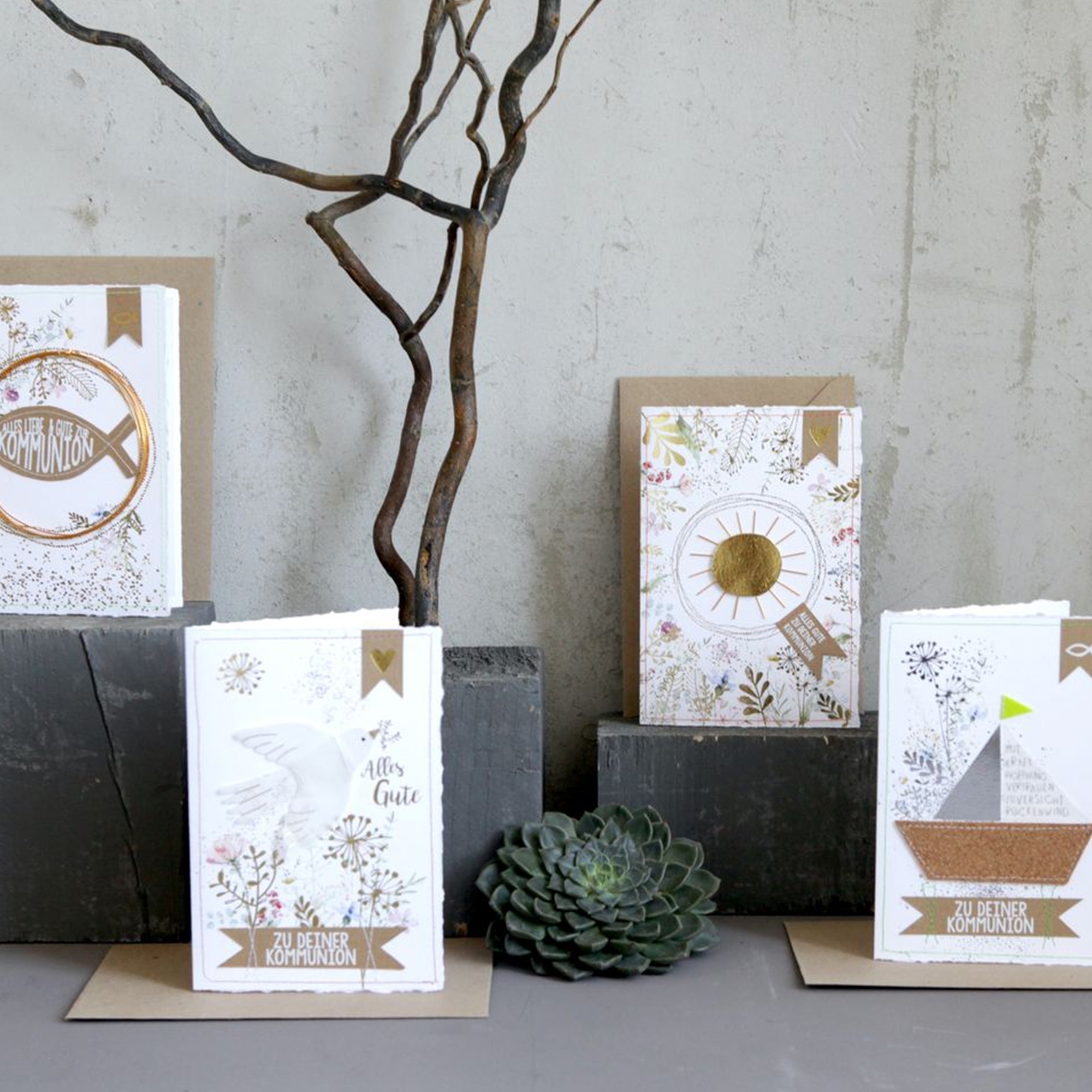 Briefumschlag, Grußkarte, Post, Pflanze