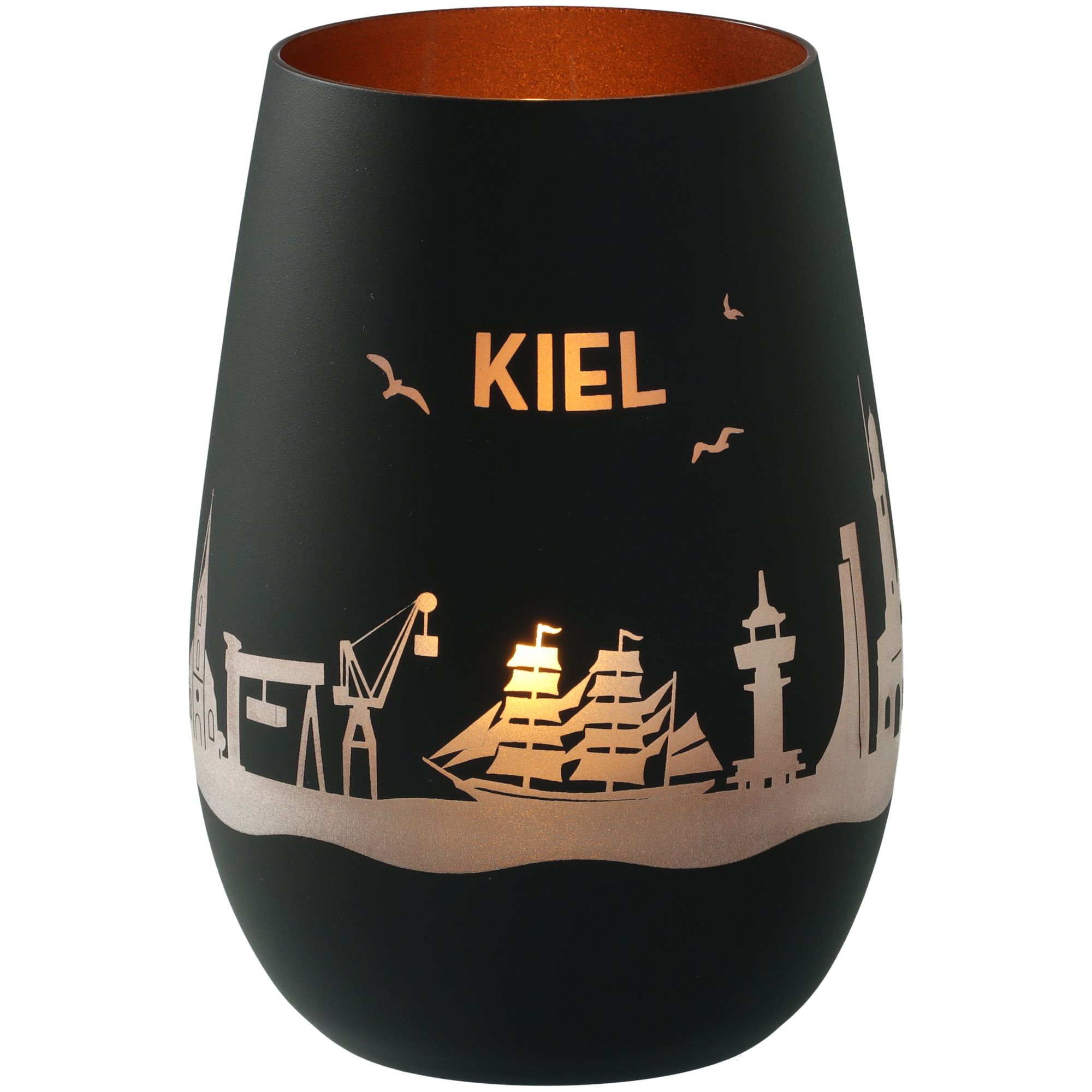 Windlicht Skyline Kiel Schwarz/Bronze Windlicht Skyline Kiel Schwarz/Bronze
