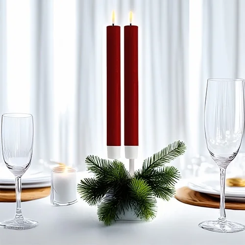 Advent candles, Table decor, Christmas decor, Centerpiece, Red candles