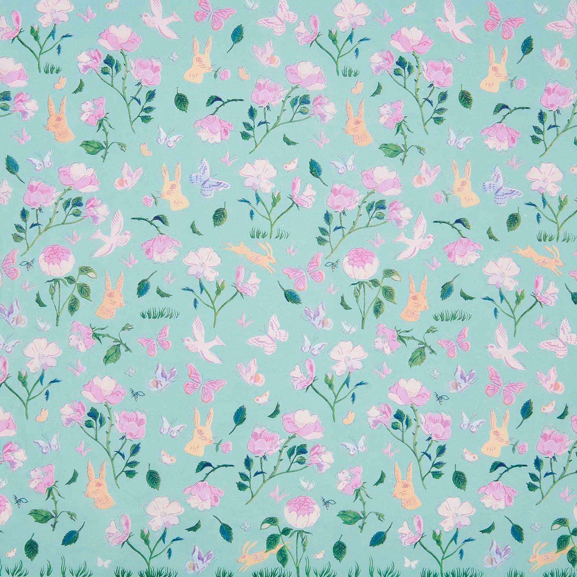 Seidenpapier auf Rolle "Frühlingswiese" 4m Muster, Kunst, Florales Design, Grafiken, Textur