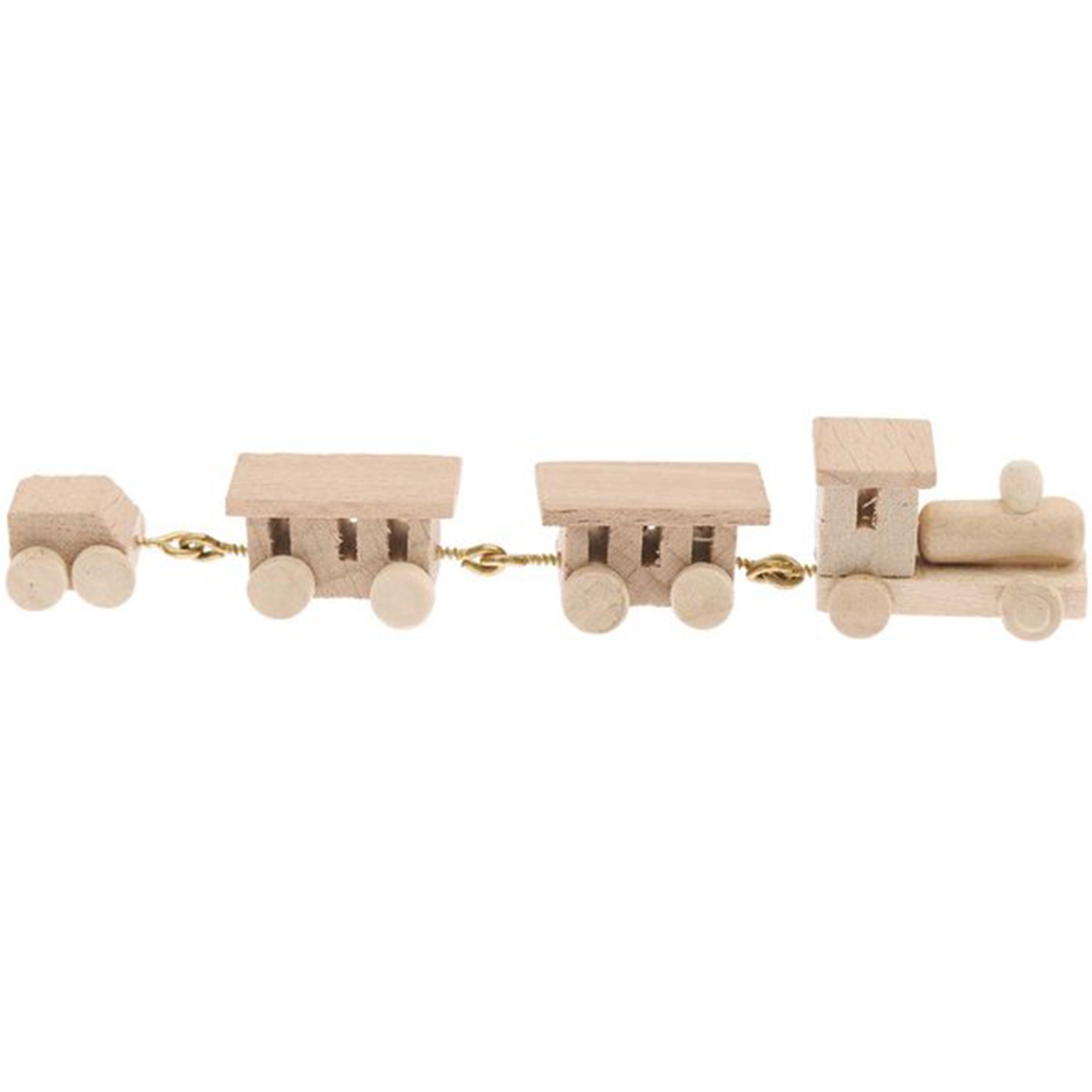 Miniatur "Holz-Eisenbahn" für die Wichteltür