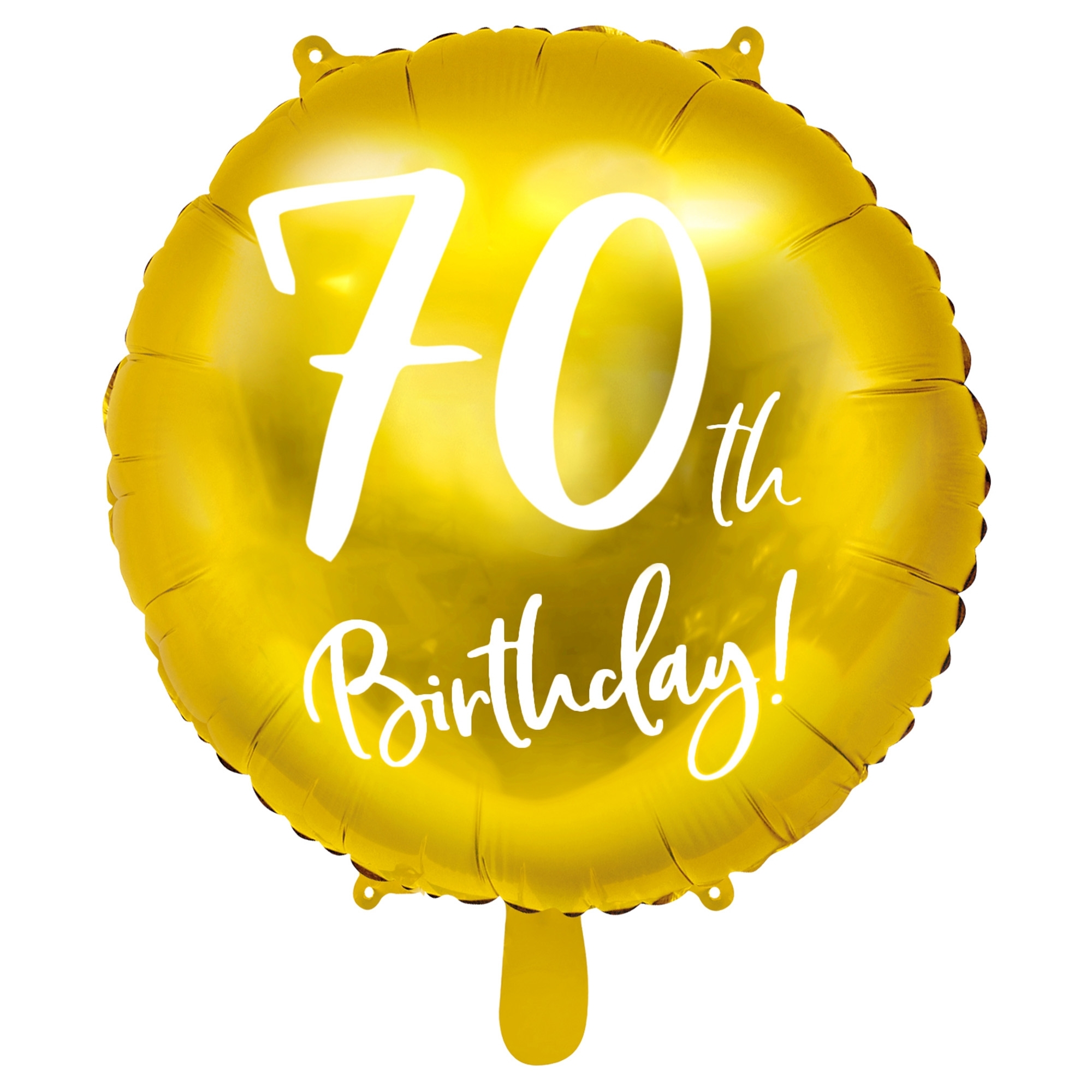 Folienballon "70th Birthday" 45cm Ballon, Text