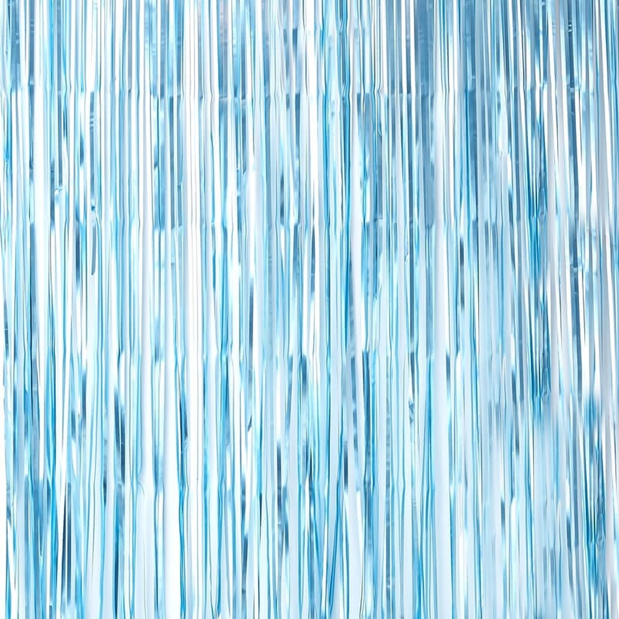 Twinkle Twinkle - Fransenvorhang Blau matt, 250 x 100 cm