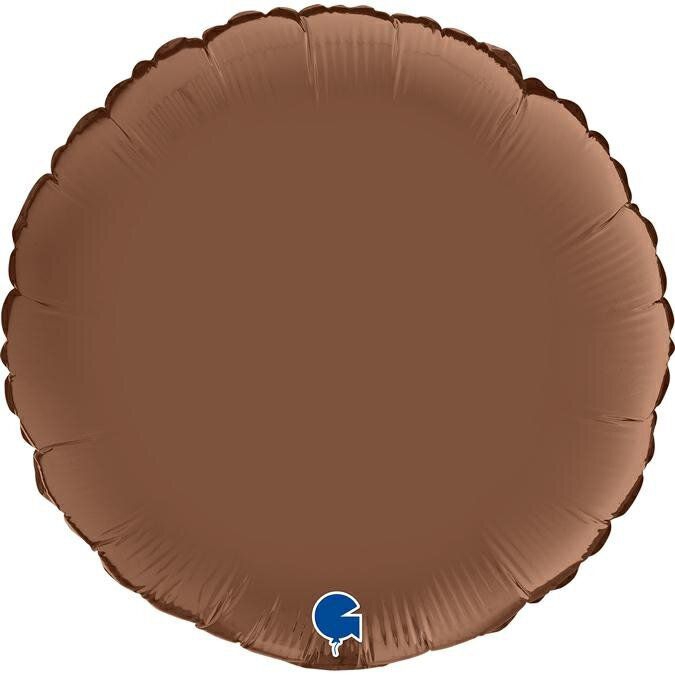 Folienballon Round Satin Chocolate 18"/45cm Folienballon Round Satin Chocolate 18"/45cm