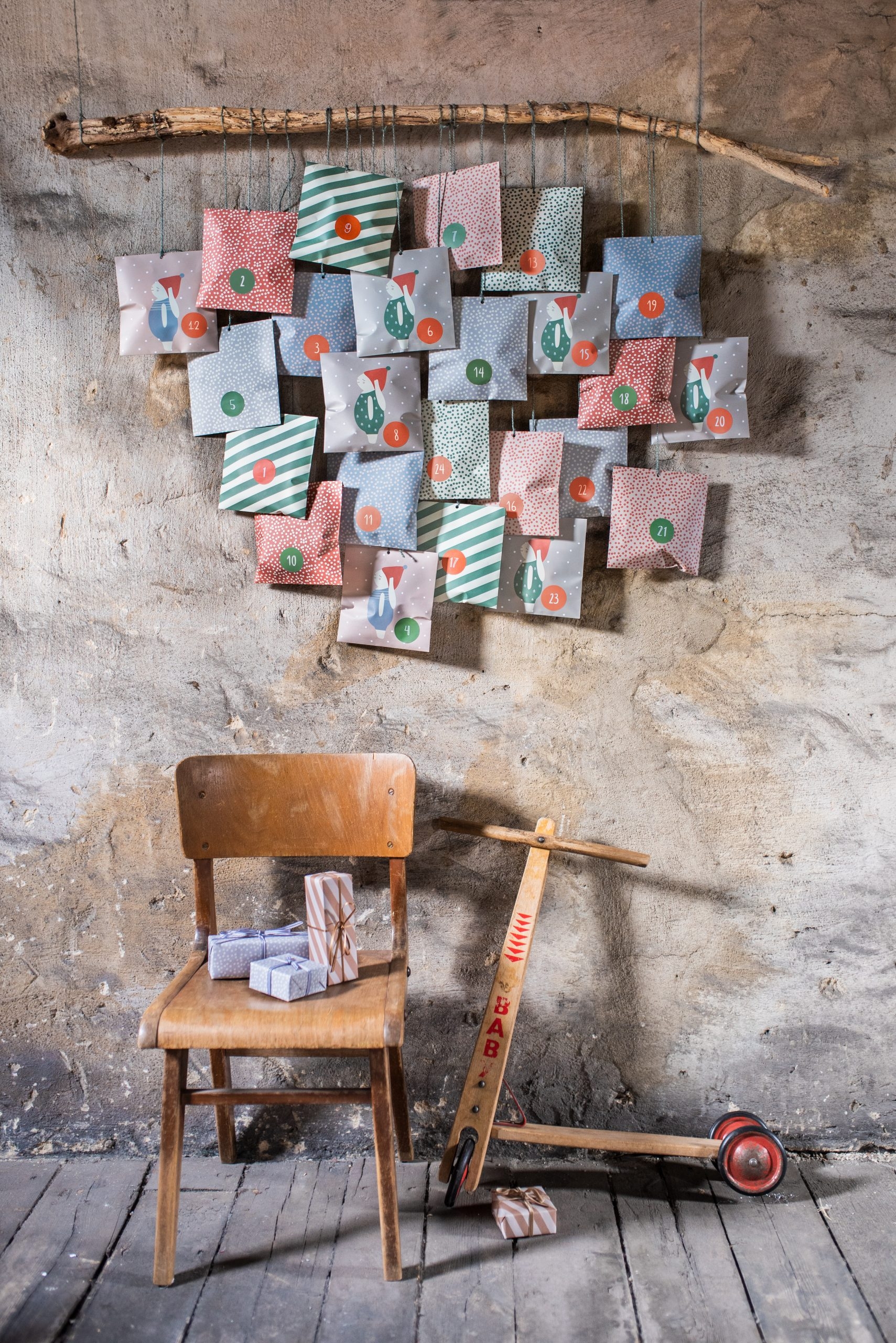 Geschenk- und Adventskalendertütchen "Hase blau" Geschenk- und Adventskalendertütchen "Hase blau"