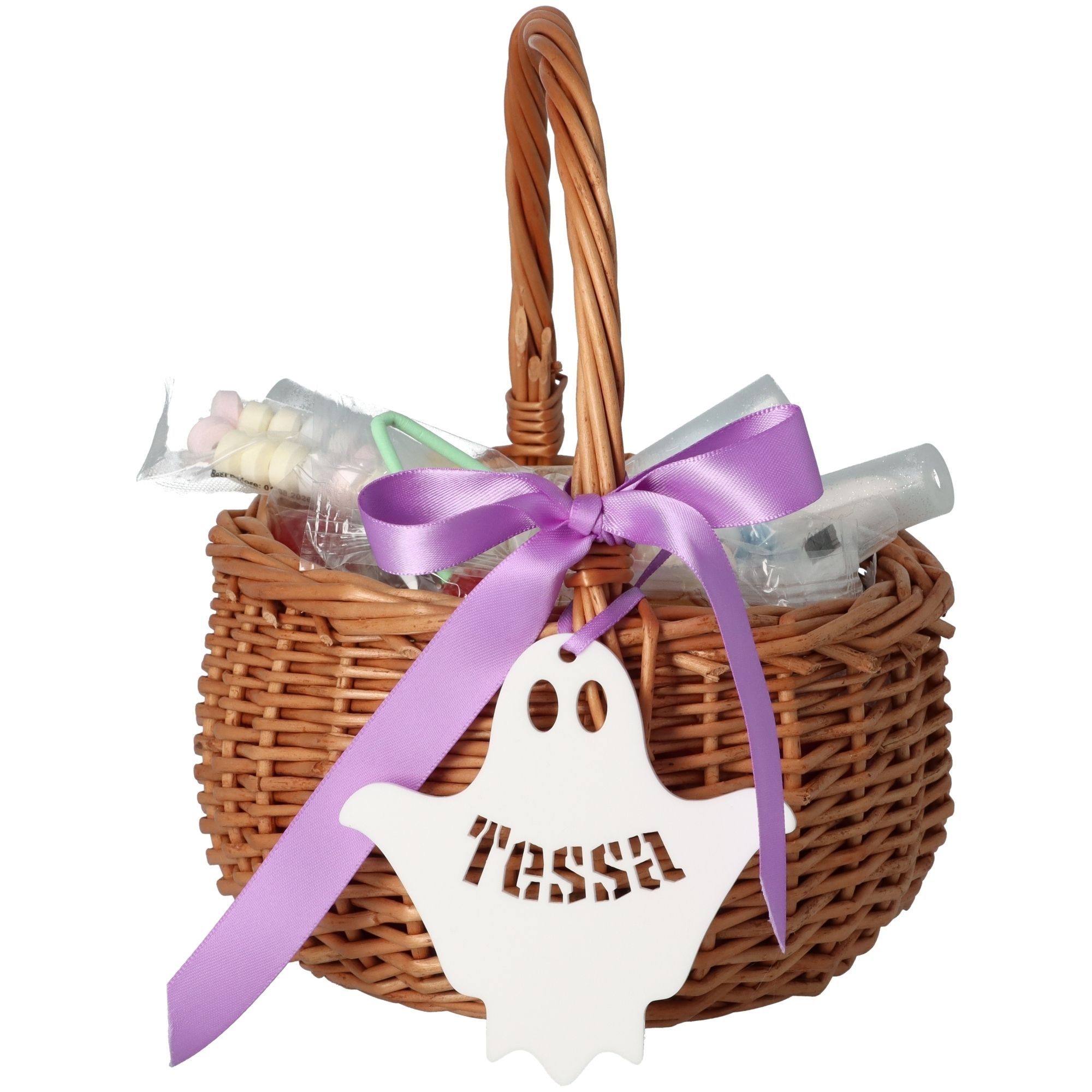 Halloweenkörbchen mit Namen "Gespenst" Korb