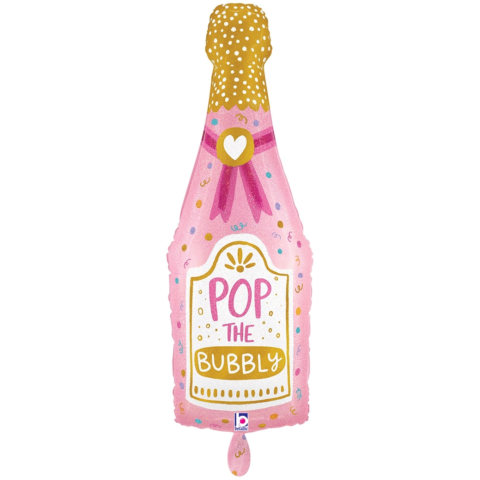 Folienballon "Bubbly Bottle" 100 cm Flasche, Getränk, Pop-Flasche, Limonade