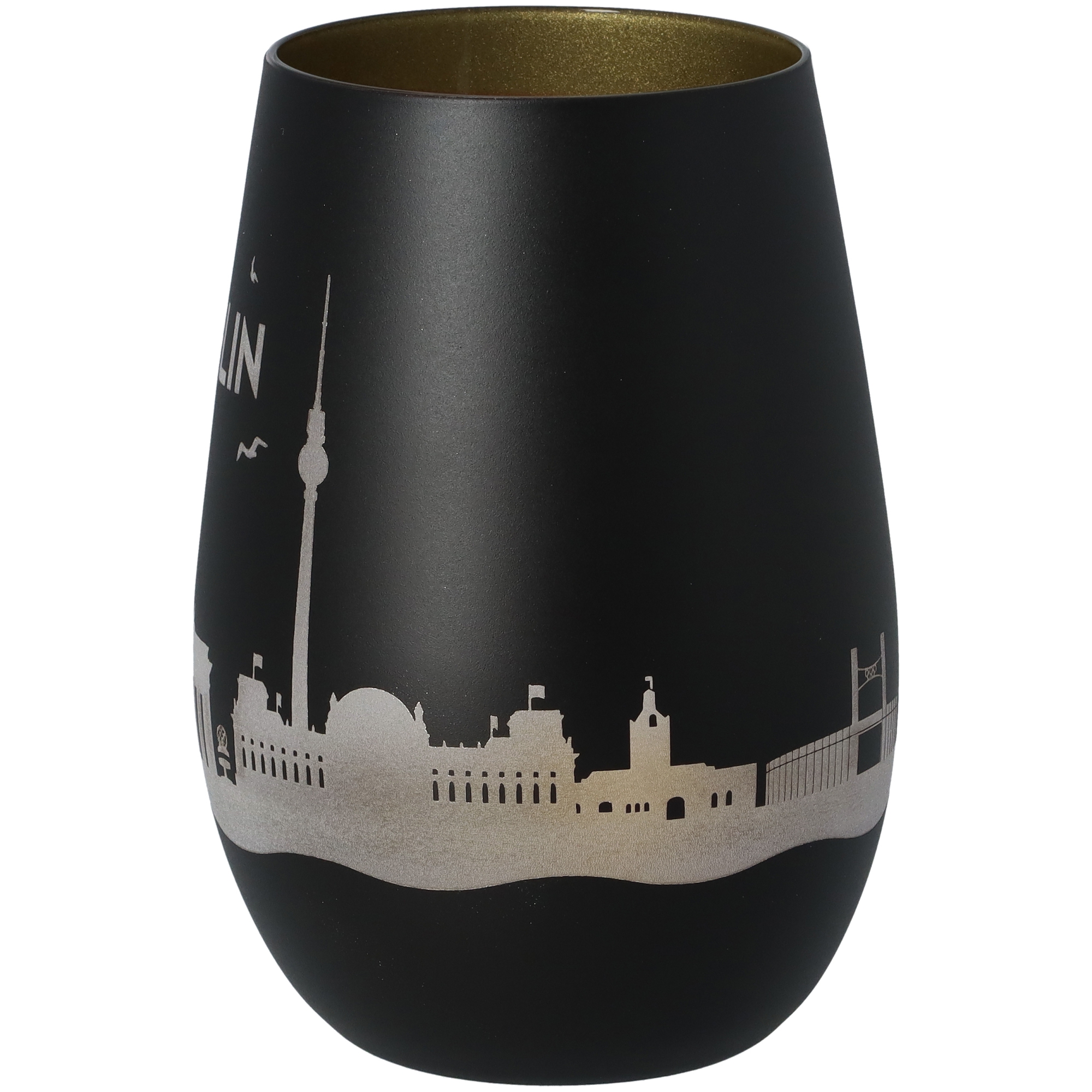 Windlicht Skyline Berlin Schwarz/Gold Windlicht Skyline Berlin Schwarz/Gold