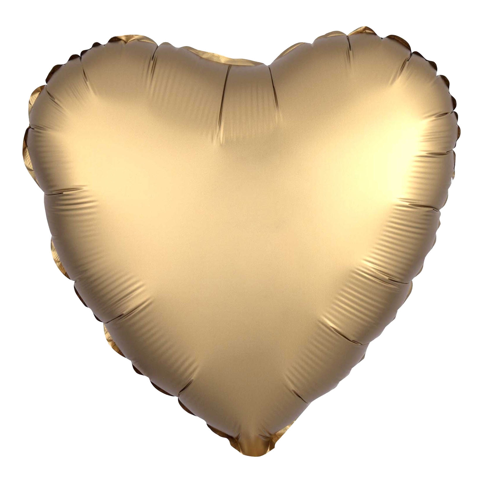 Folienballon Herz Satin Gold 45cm
