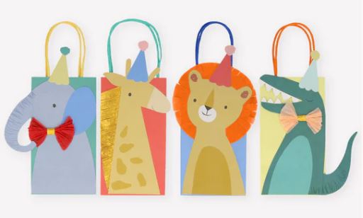 Meri Meri - 8 Partytüten "Parade der Tiere" Meri Meri - 8 Partytüten "Parade der Tiere"