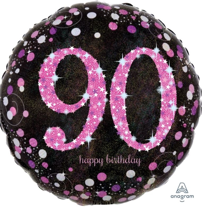 Folienballon Pink Celebration "90" 43cm