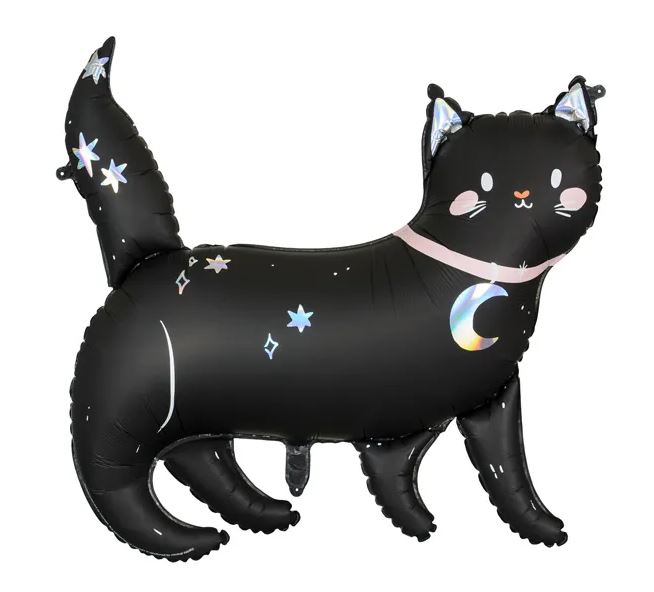 Folienballon "Schwarze Katze", ca. 80 cm