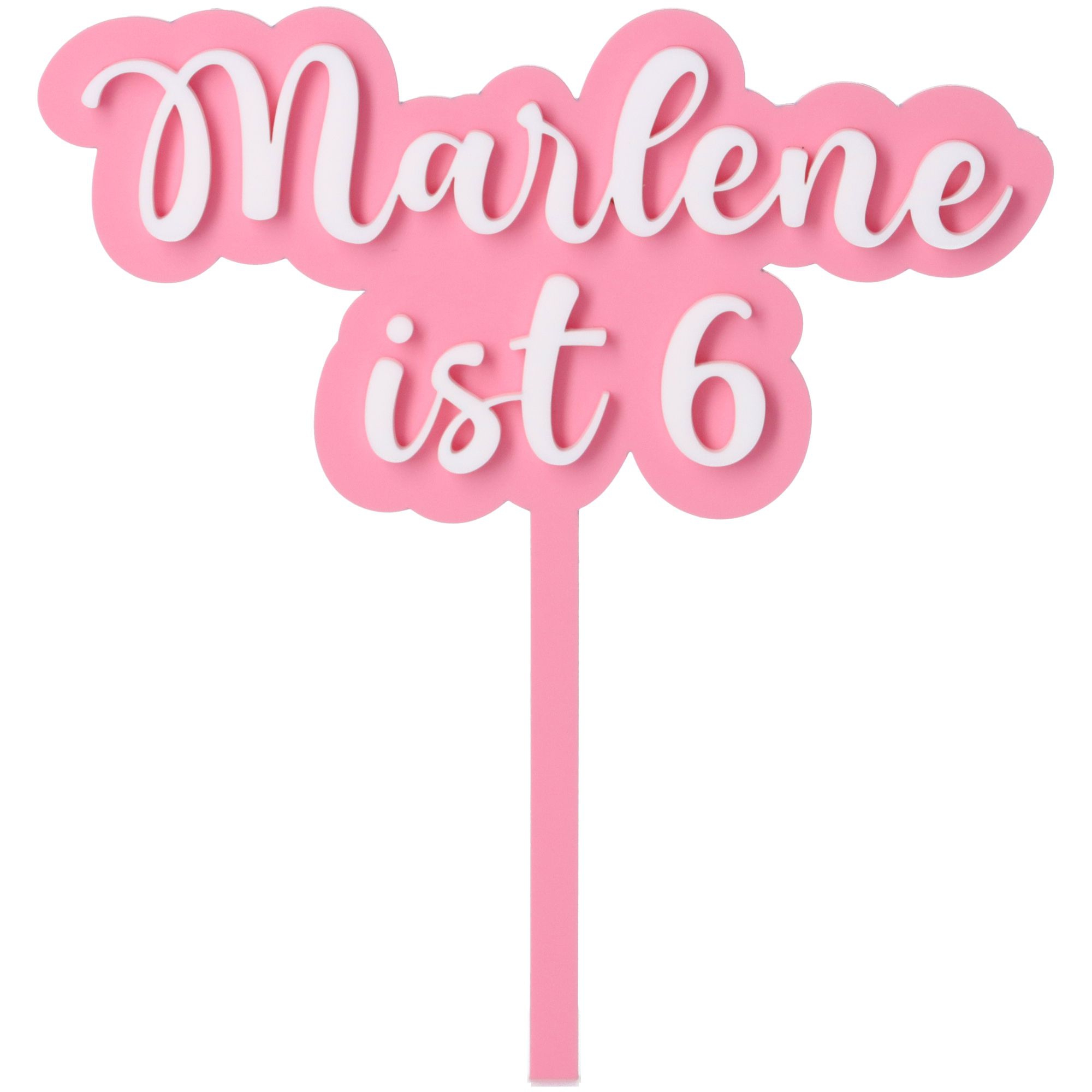 Cake Topper Wolke "Name & Zahl" Acryl Cake Topper Wolke "Name & Zahl" Acryl