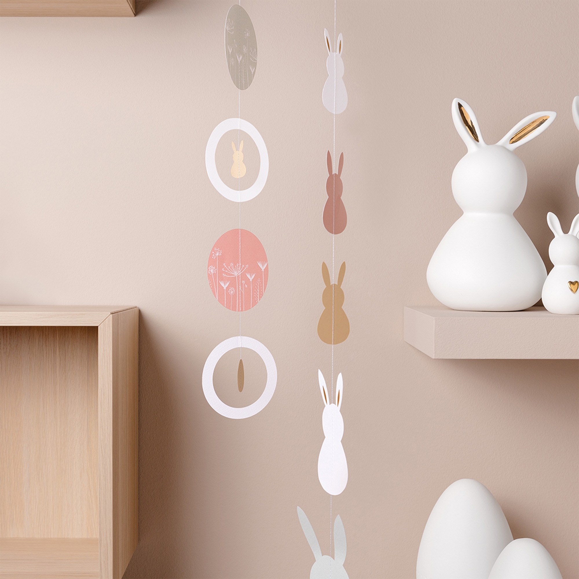 RĂ€der Design - Papierkette "Bunte HĂ€schen" 72 cm RĂ€der Design - Papierkette "Bunte HĂ€schen" 72 cm