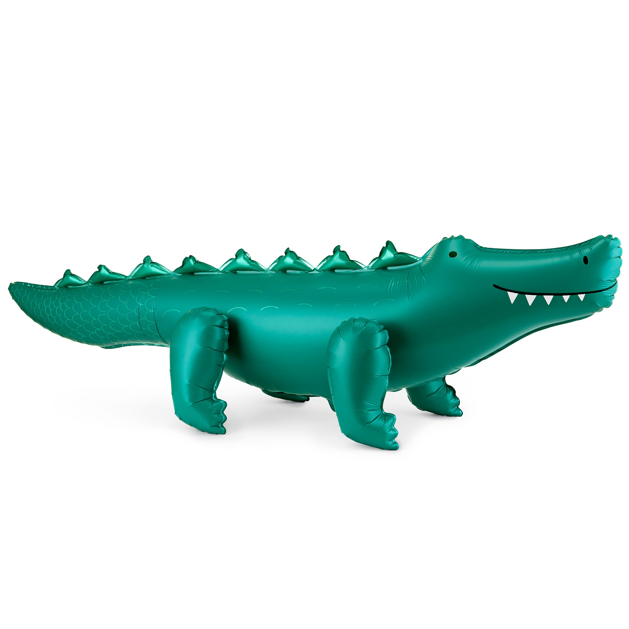 Folienballon "Krokodil" zur Luftbefüllung 125cm Alligator, Aufblasbares, Spielzeug, Tier, Schwimmring