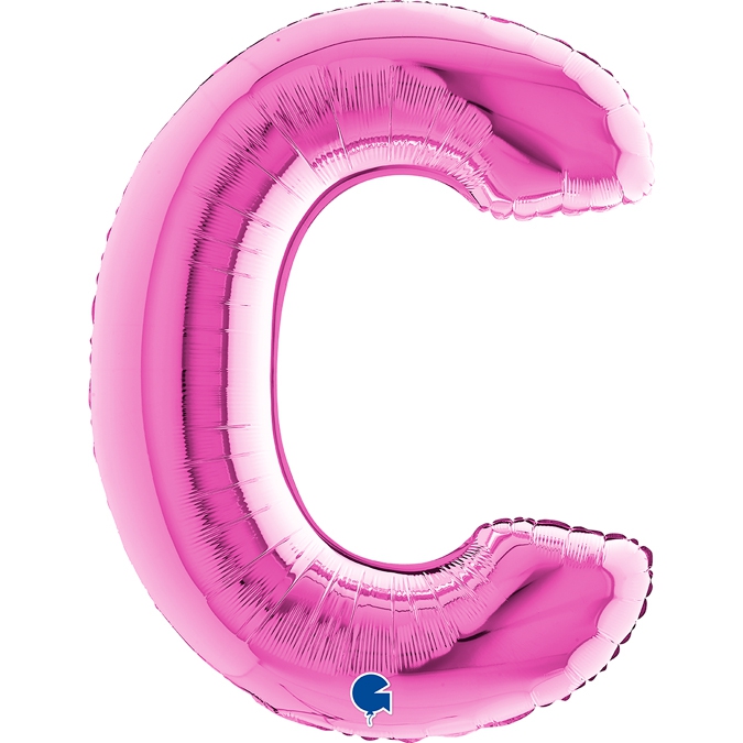 Folienballon Buchstabe C Pink 100cm