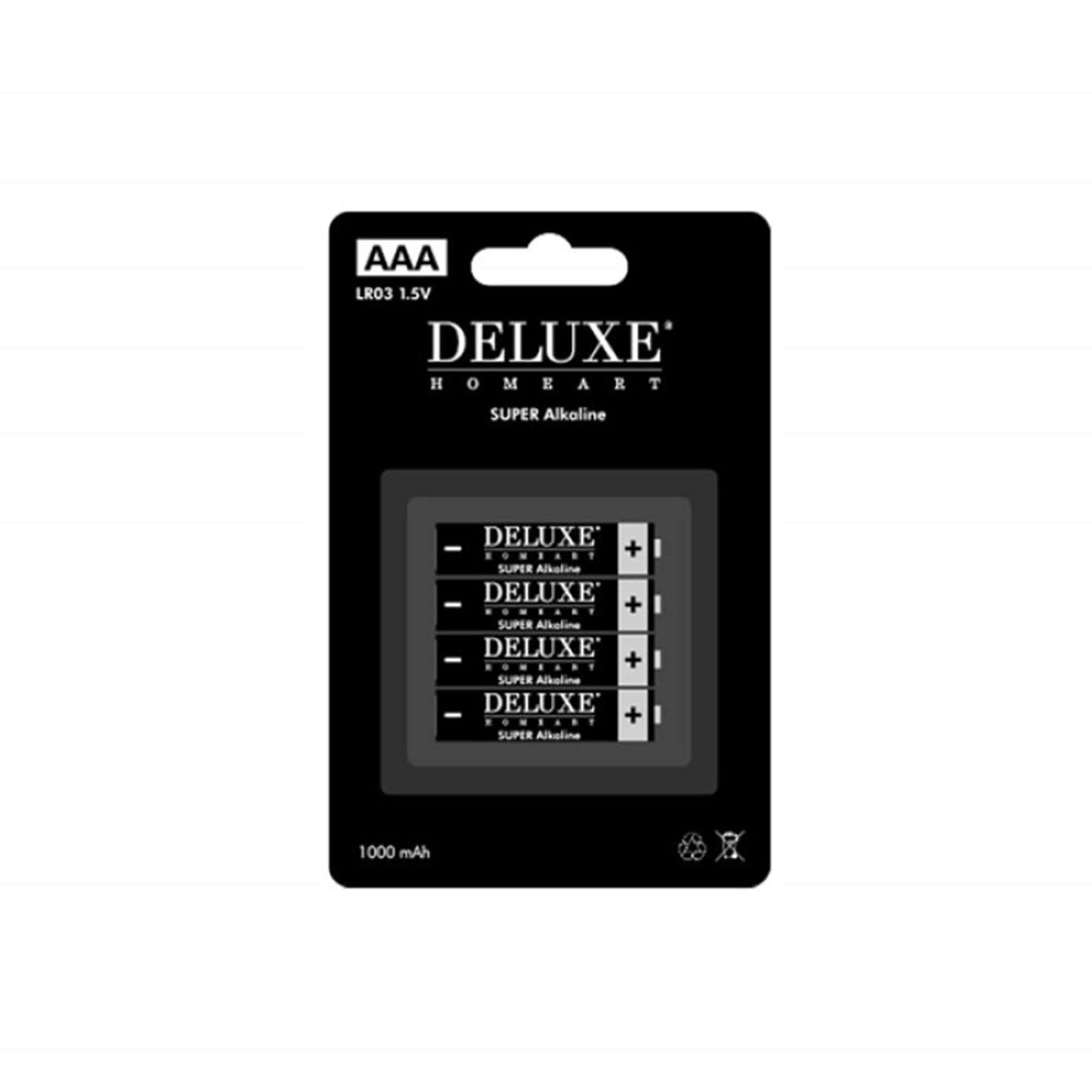 Deluxe - Batterien, Typ AAA, 4 Stück Deluxe - Batterien, Typ AAA, 4 Stück