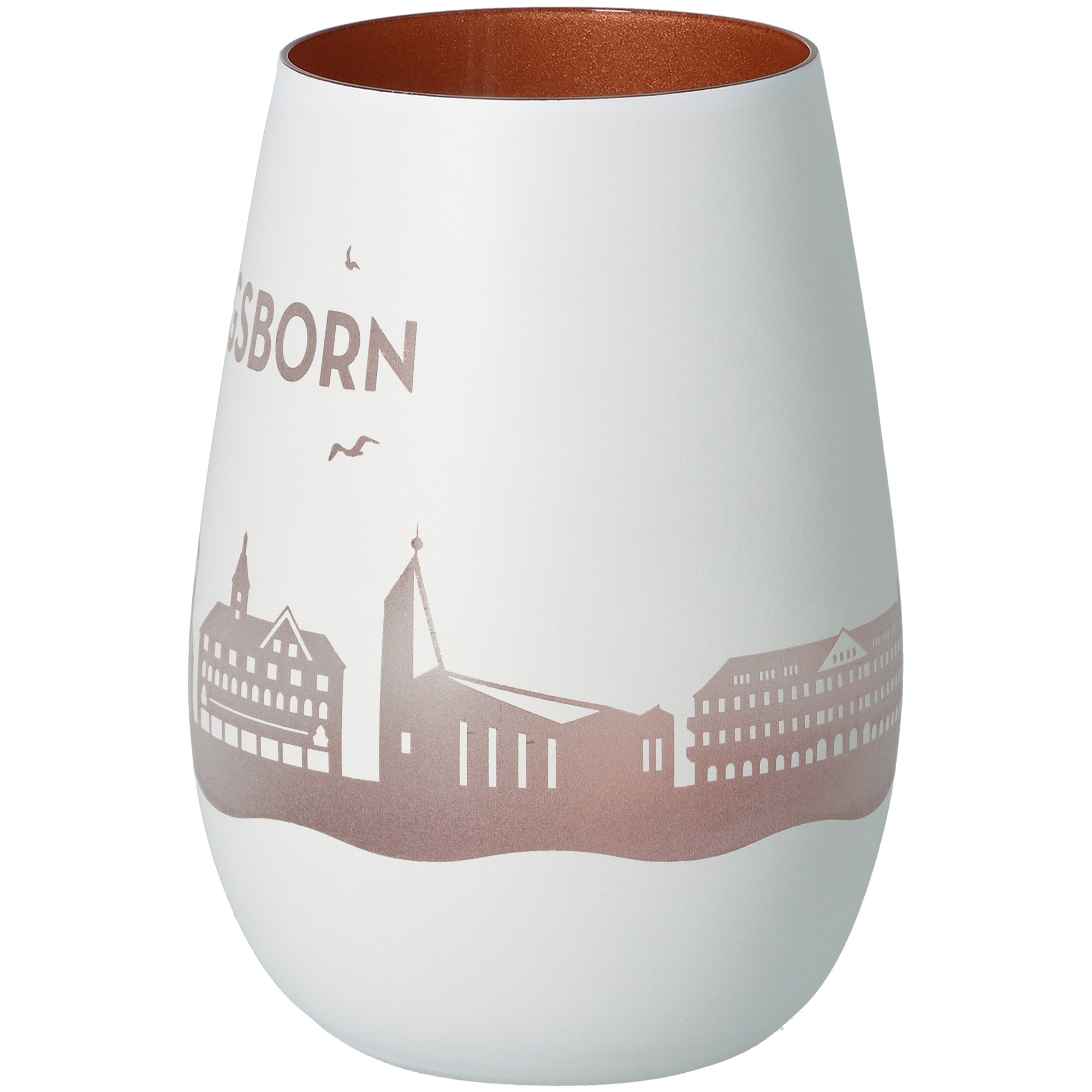 Windlicht Skyline Kühlungsborn Weiß/Bronze Windlicht Skyline Kühlungsborn Weiß/Bronze