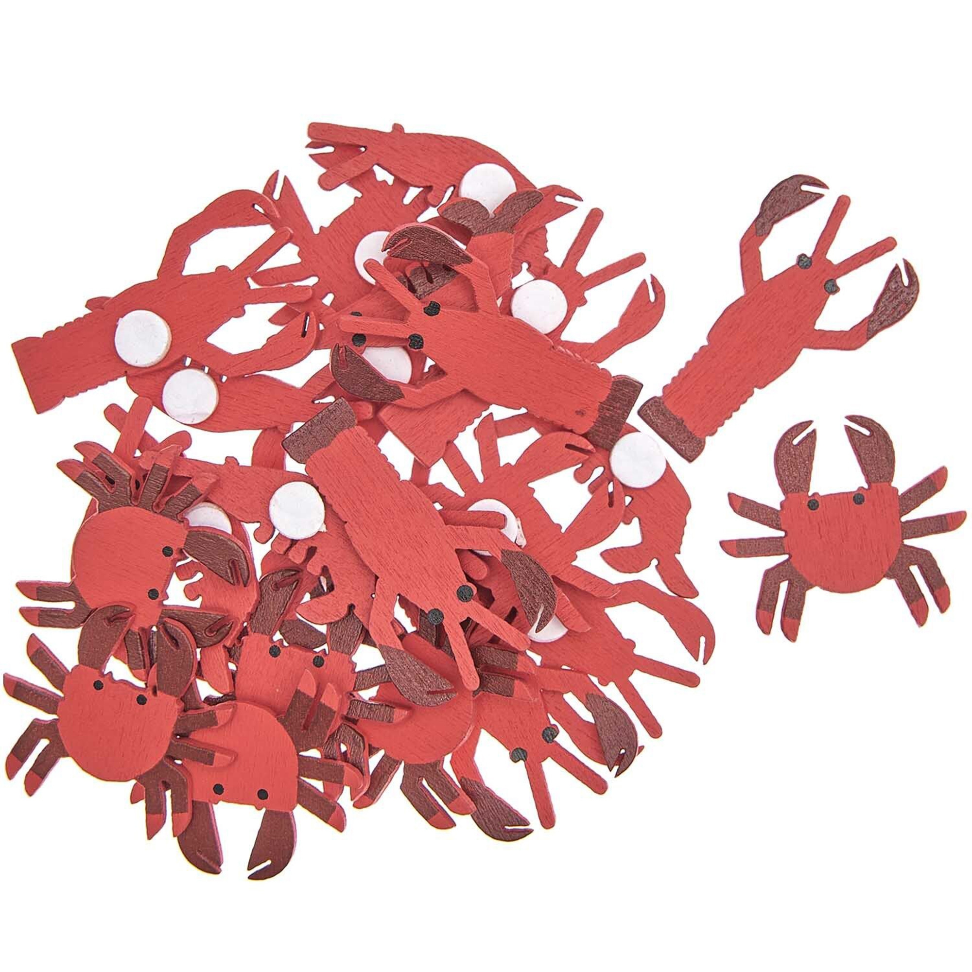 24 Holzsticker "Meerestiere" 24 Holzsticker "Meerestiere"