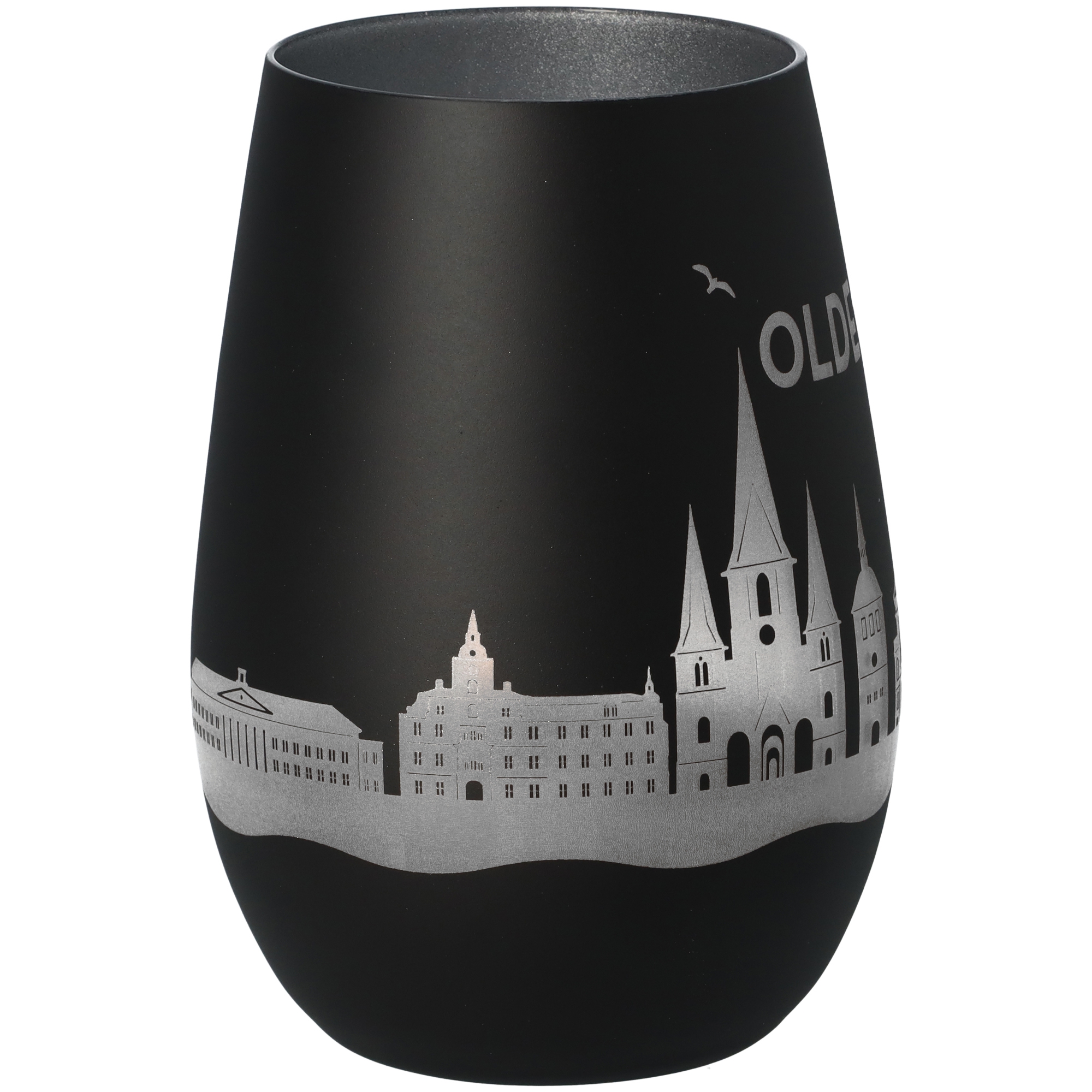 Windlicht Skyline Oldenburg Schwarz/Silber Windlicht Skyline Oldenburg Schwarz/Silber