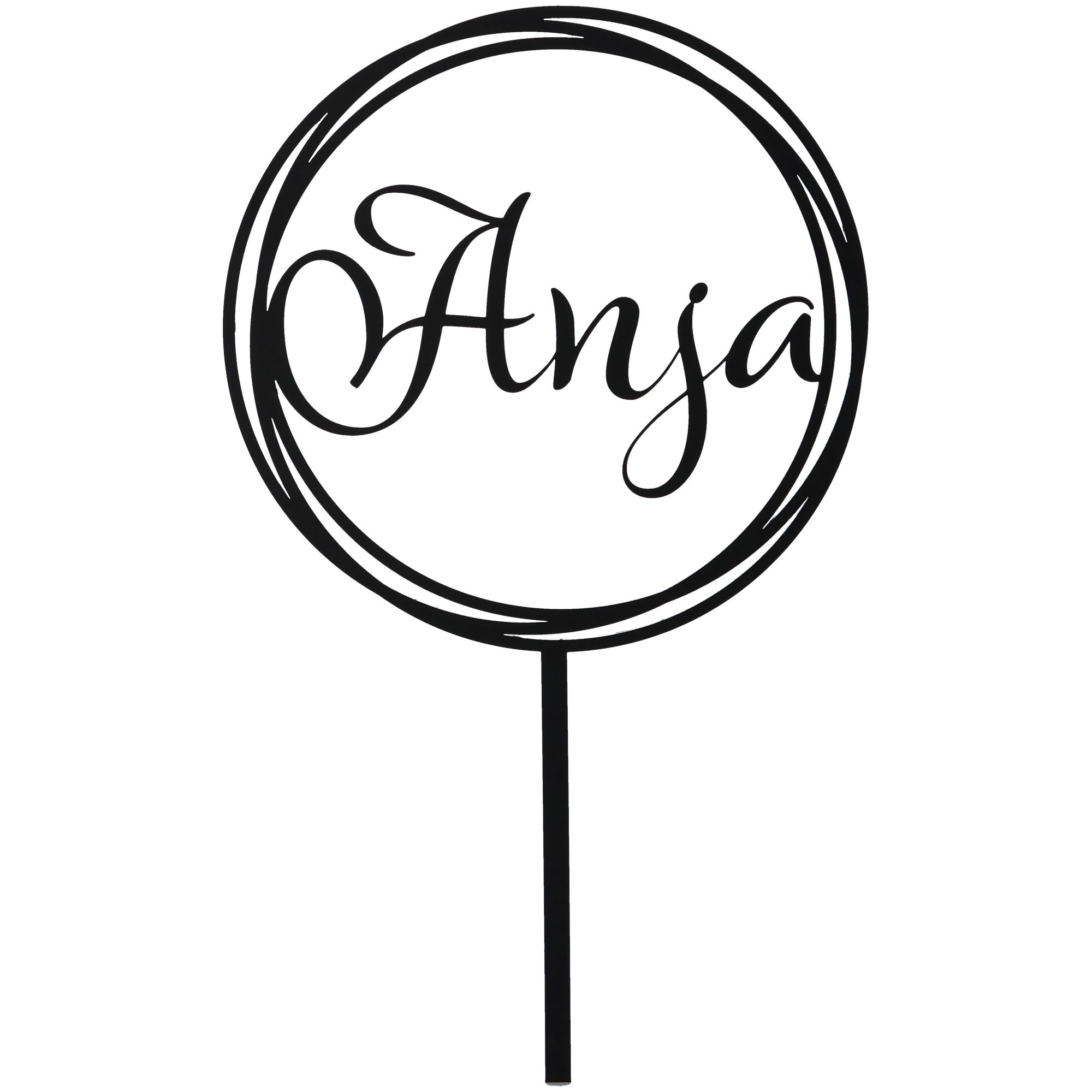 Cake Topper Hoop "Name" Acryl Cake Topper Hoop "Name" Acryl