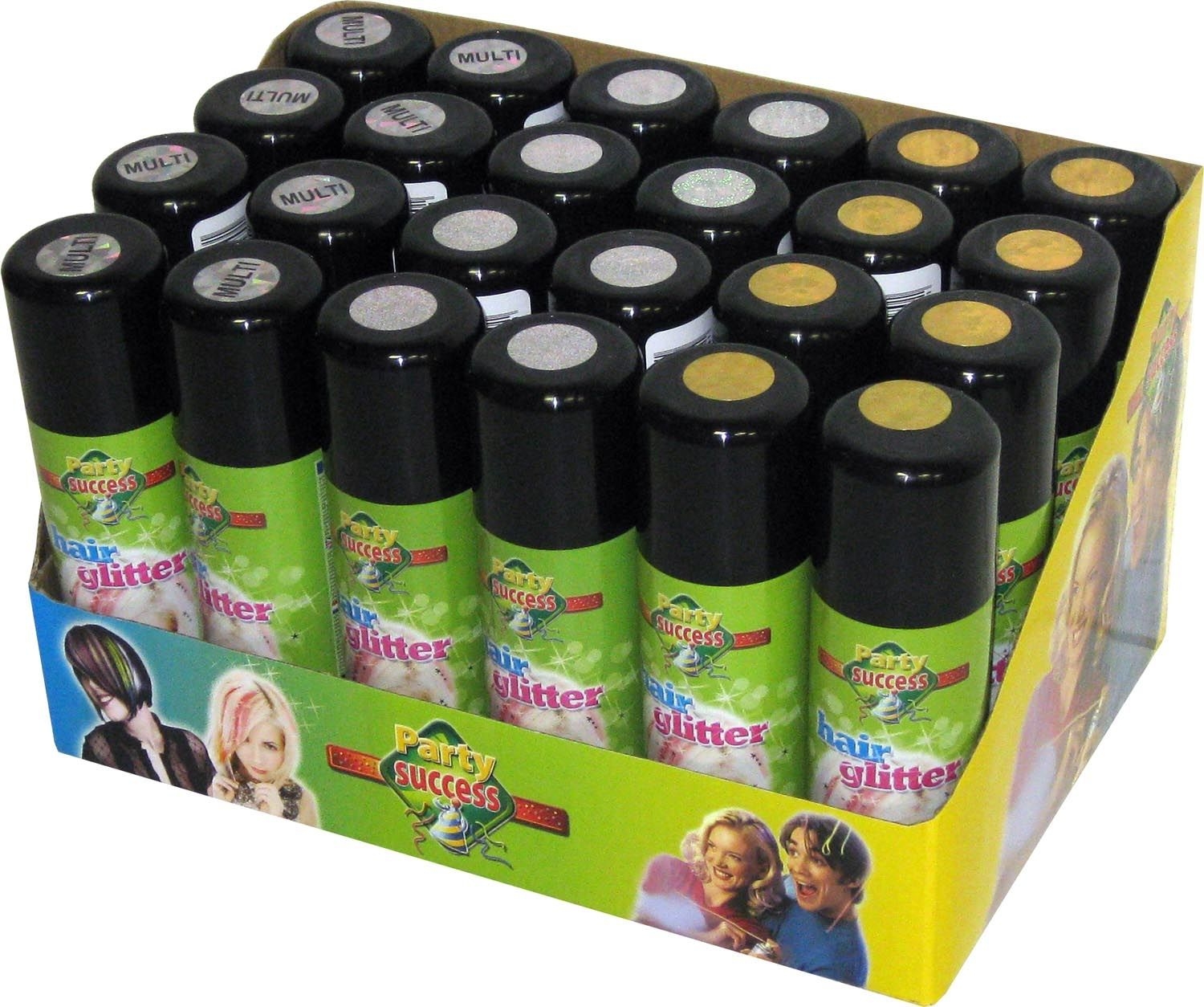 Nico Glitter-Haarspray Person