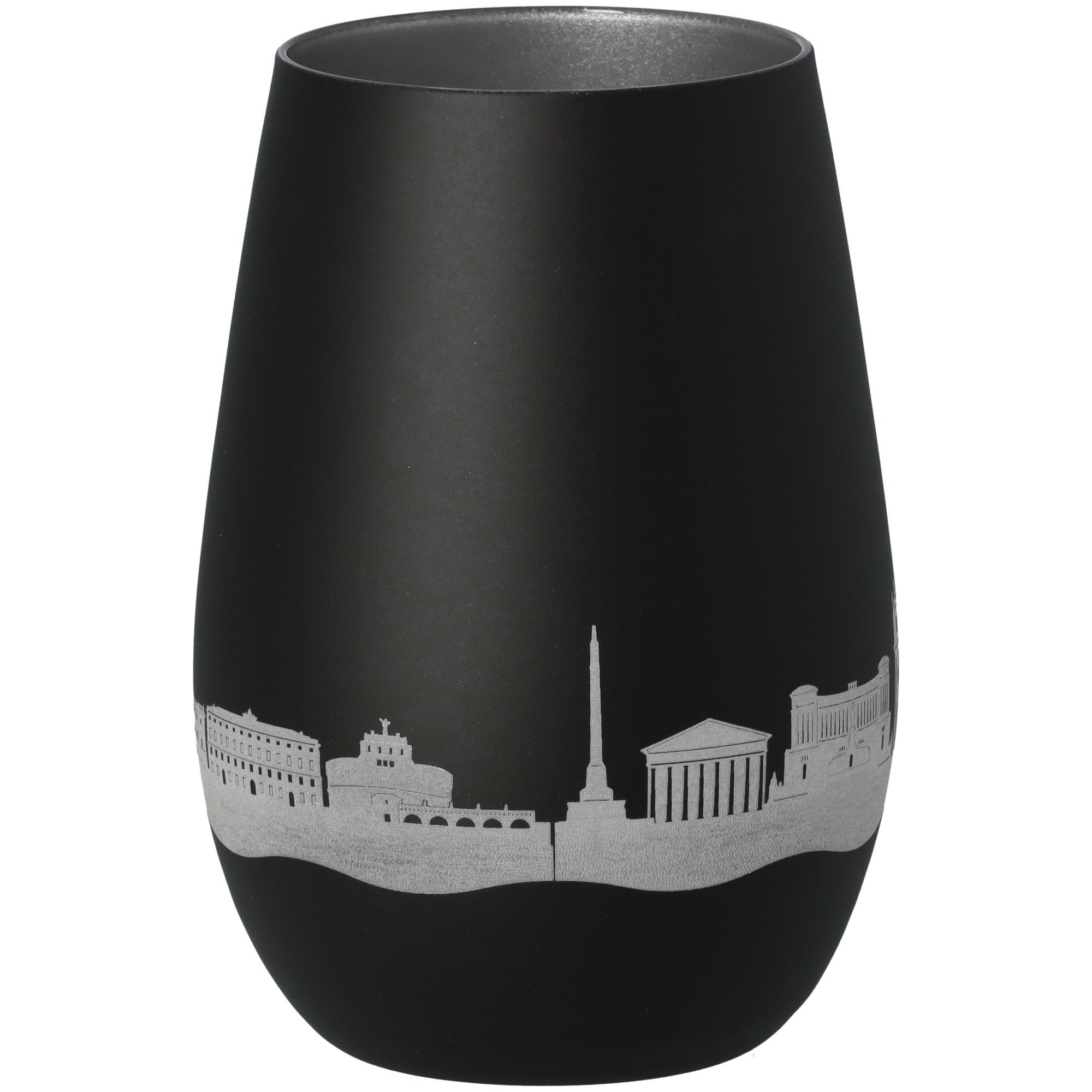 Windlicht Skyline Rom Schwarz/Silber Töpferei, Krug, Vase